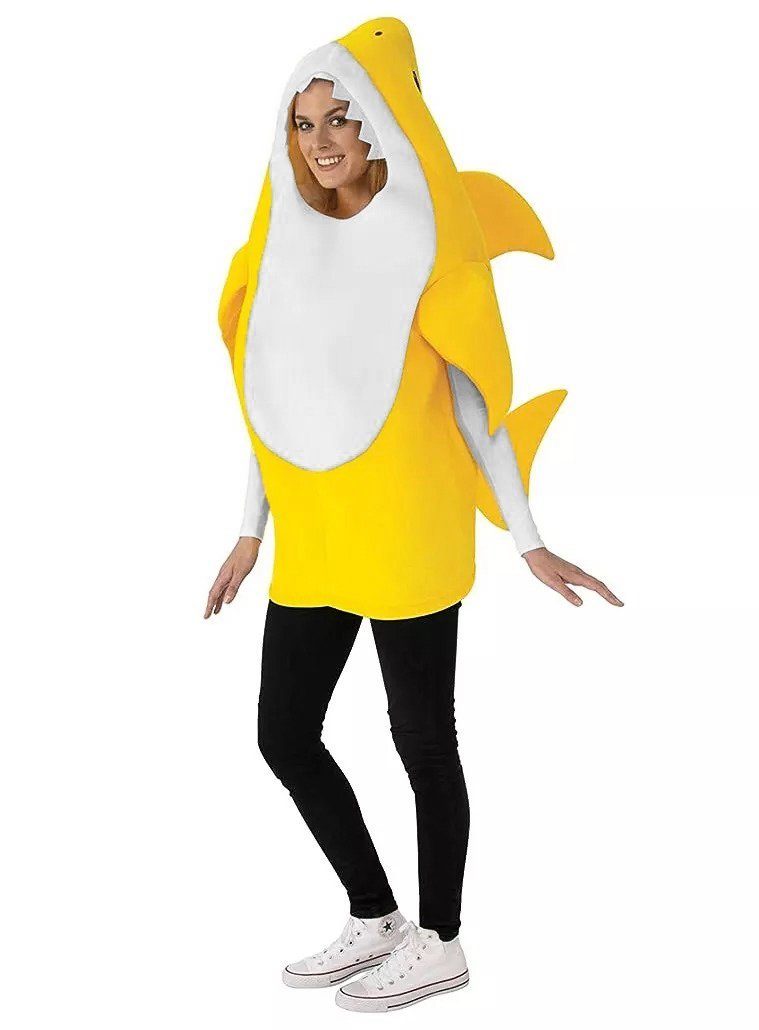 Metamorph Kostüm Baby Shark - Hai-Kostüm, Quietschgelber Baby-Hai aus dem weltweiten Youtube-Hit