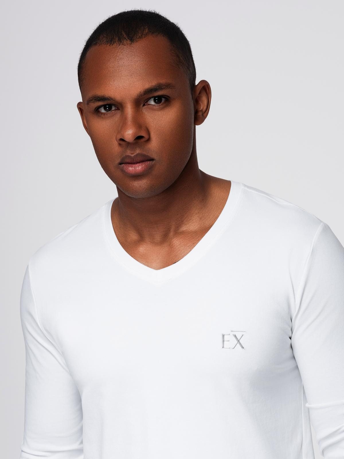 OMBRE Longsleeve Herren V-Ausschnitt SLIM FIT Longsleeve günstig online kaufen