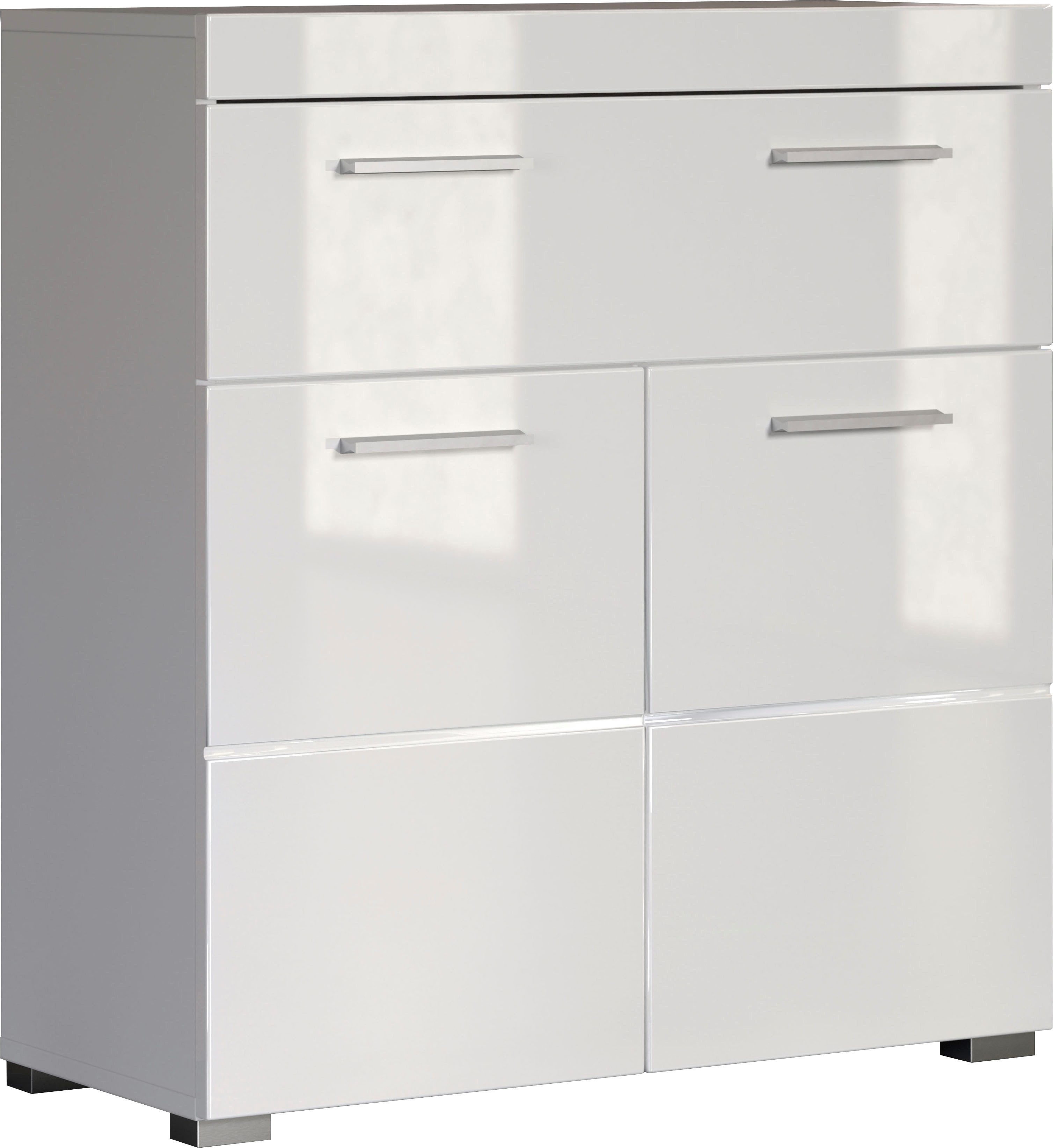 welltime Unterschrank Avena Standschrank mit 2 Türen, 1 Schublade - (B/T/H) 73/31/79 cm – Bild 5 von 5