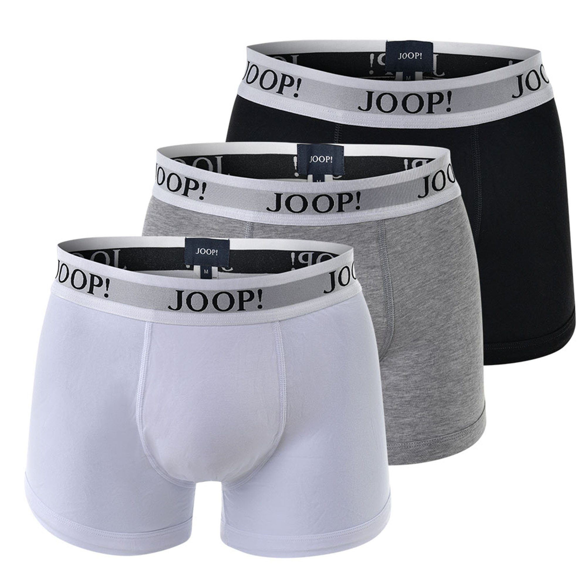 Joop! Boxer Herren Boxer Shorts, 3er Pack - Boxer-Mix, Fine Mehrfarbig | Boxershorts
