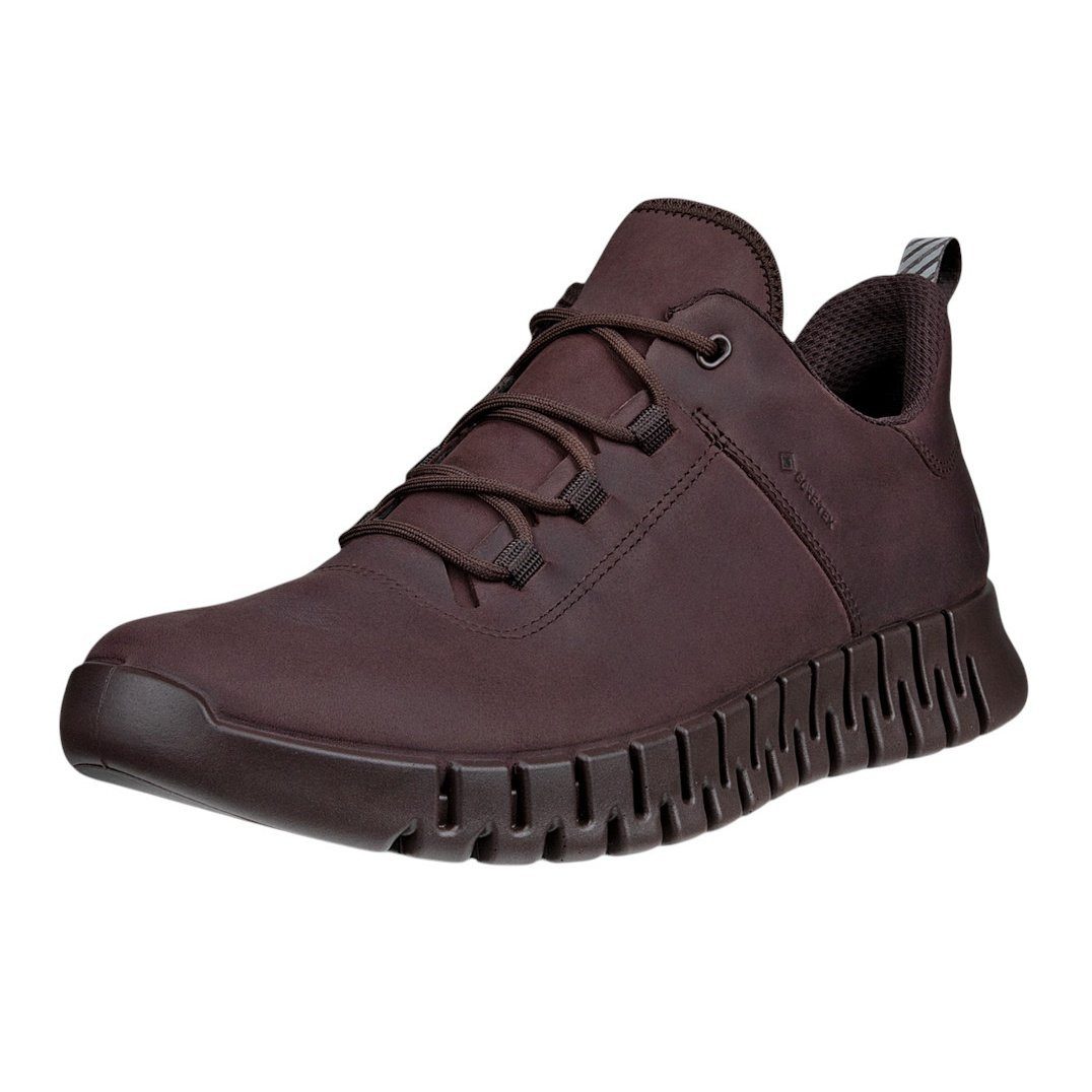 Ecco Gruuv Lea GTX (Glattleder, wasserdicht) dunkelbraun Herren Sneaker günstig online kaufen