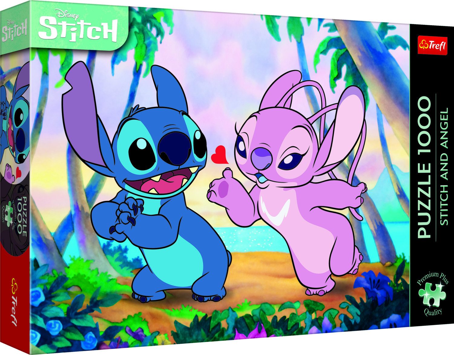 Trefl Puzzle Trefl, Lilo & Stitch, 1000 Teile Premium Puzzle, 1000 Puzzleteile, Made in Europa