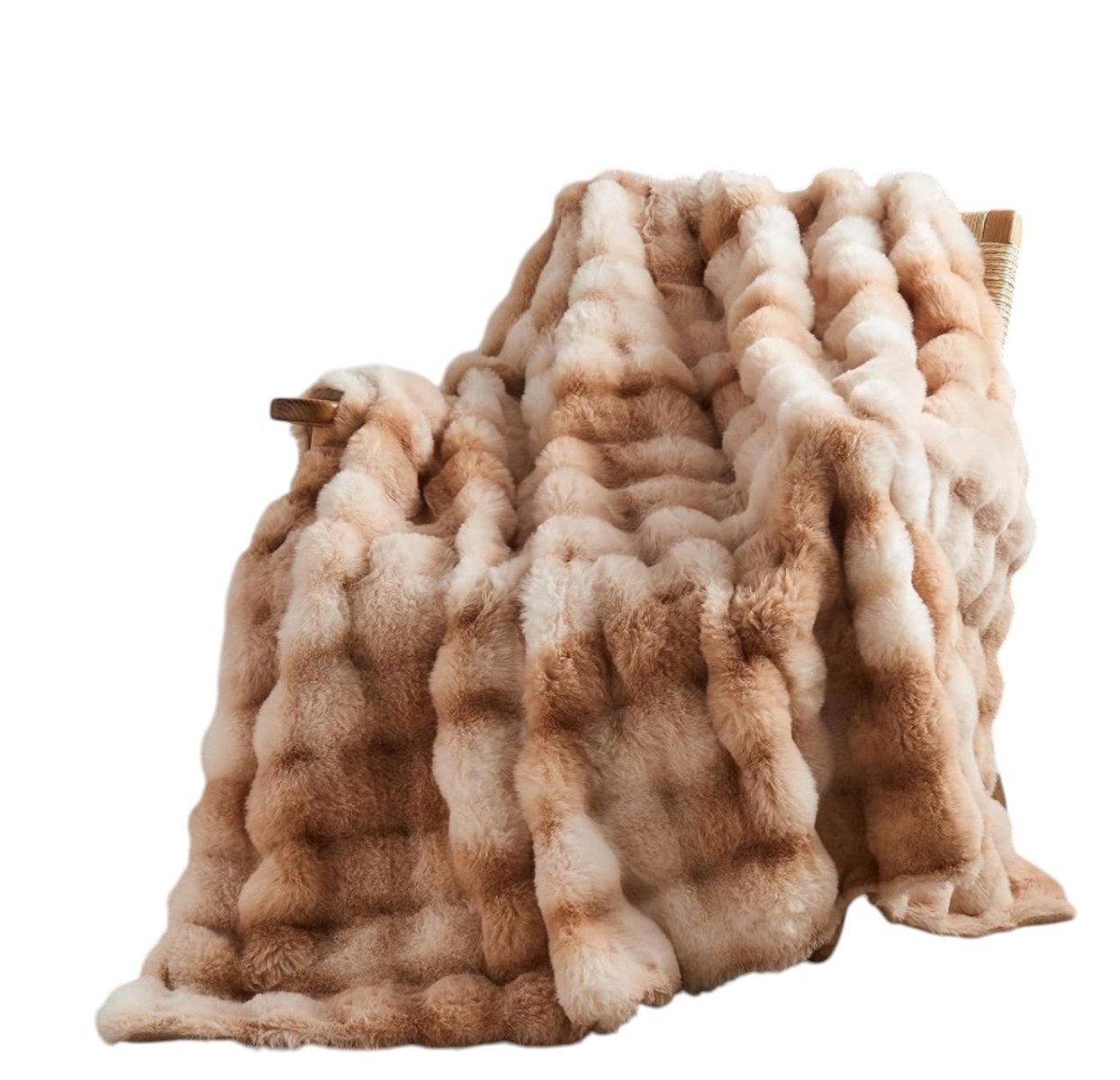 Wohndecke Kunstkaninchenfleece Plüschdecke 160x200 *kein fusseln kein Haaren*, Samira, kuscheldecke aus Kunstkaninchenfleece, Plüschdecke, Felldecke