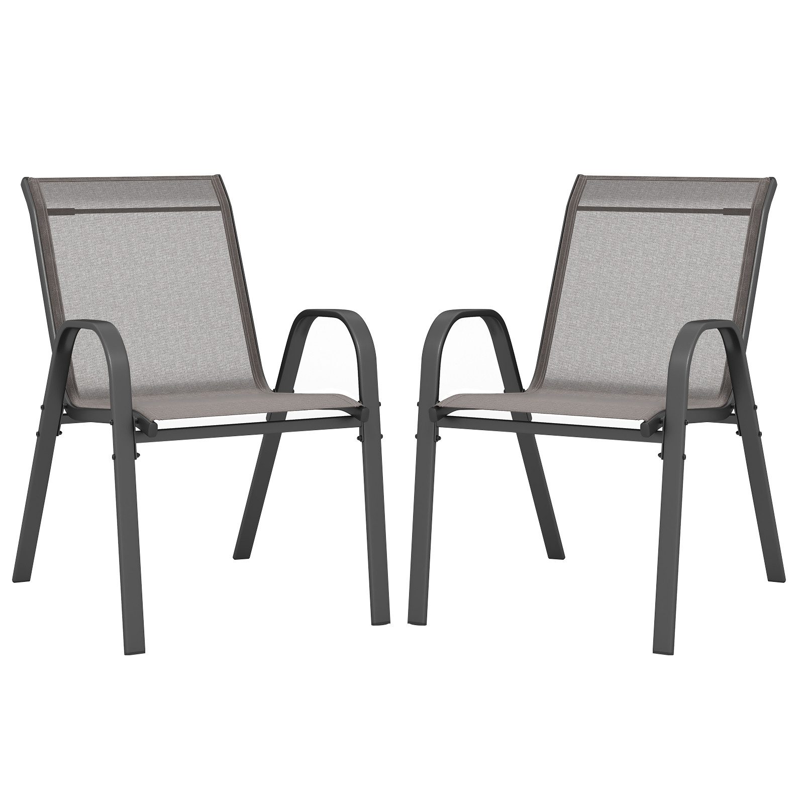 COSTWAY Gartenstuhl (2 St), Stapelstühle, aus günstig online kaufen