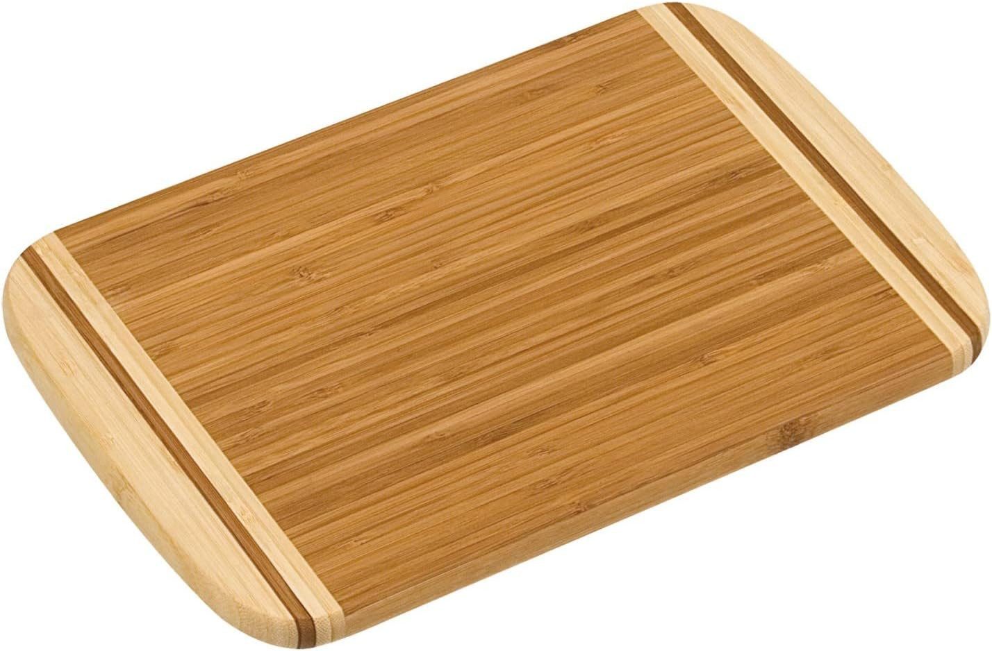 Frühstücksbrett Schneidebrett aus Bambus, 40 x 30 x 1,6 cm