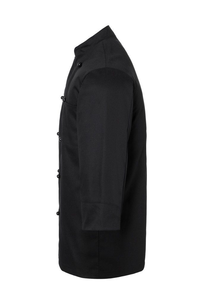 Karlowsky Fashion Kochjacke KARLOWSKY Kochjacke BASIC Unisex Stehkragen Baumwolle Schwarz – Bild 4 von 5