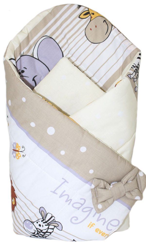 Einschlagdecke Baby Hörnchen Steckkissen Einschlagdecke Babydecke Baumwolle