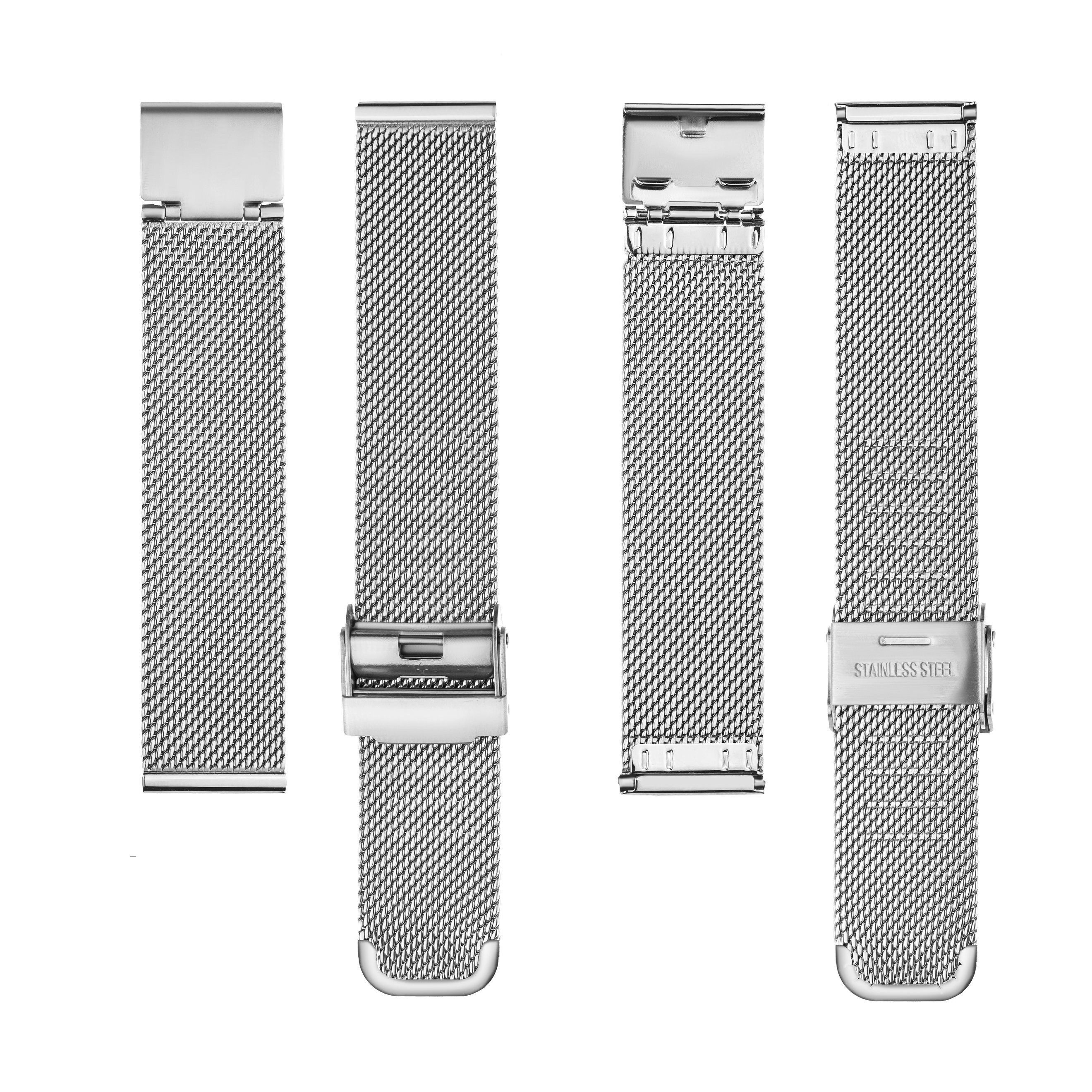 MARC LAUDER Quarzuhr MF4-B010S Seville Silver Mesh