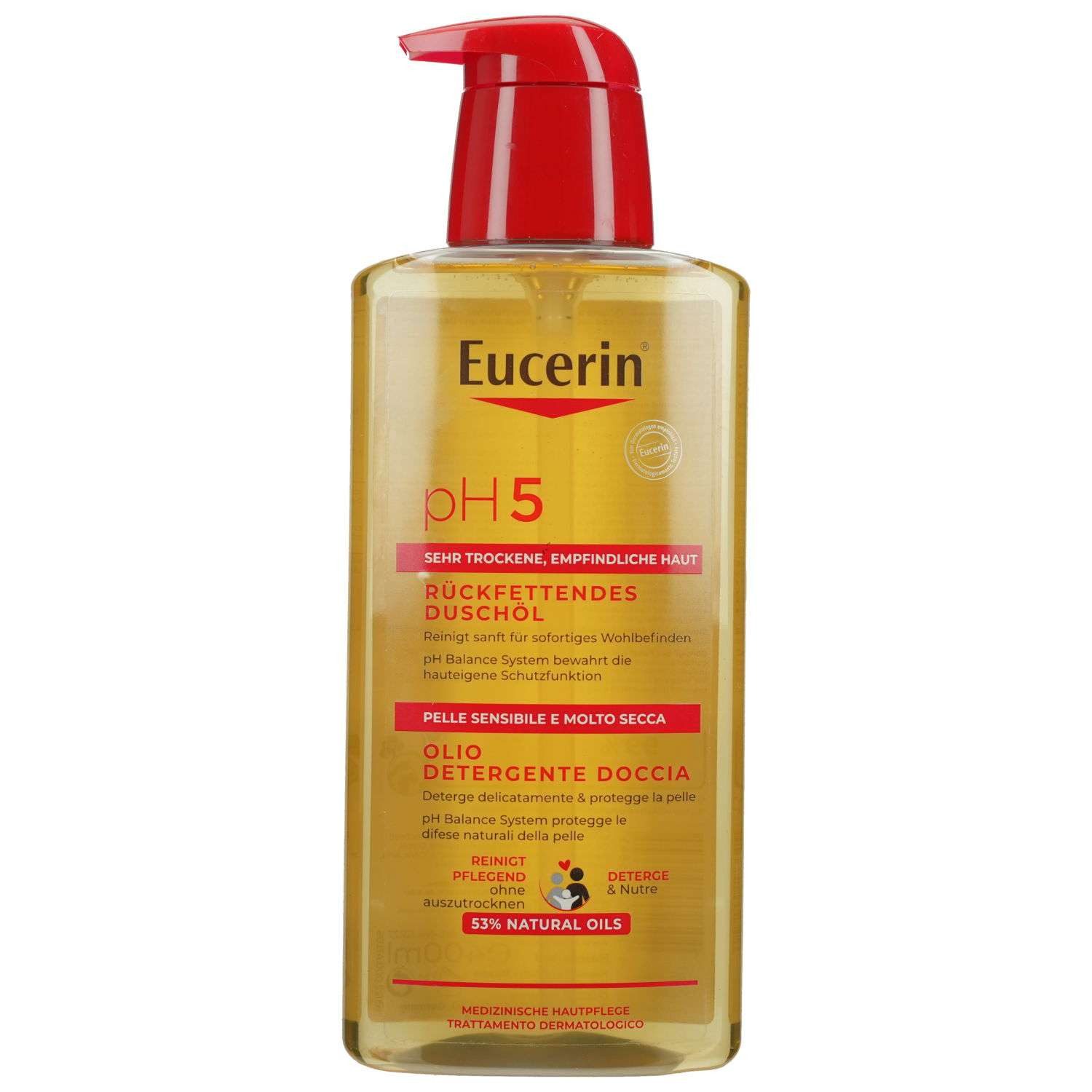 Eucerin Duschgel EUCERIN pH5 Duschöl empfindliche Haut m.Pumpe 400ml PZN 13889021