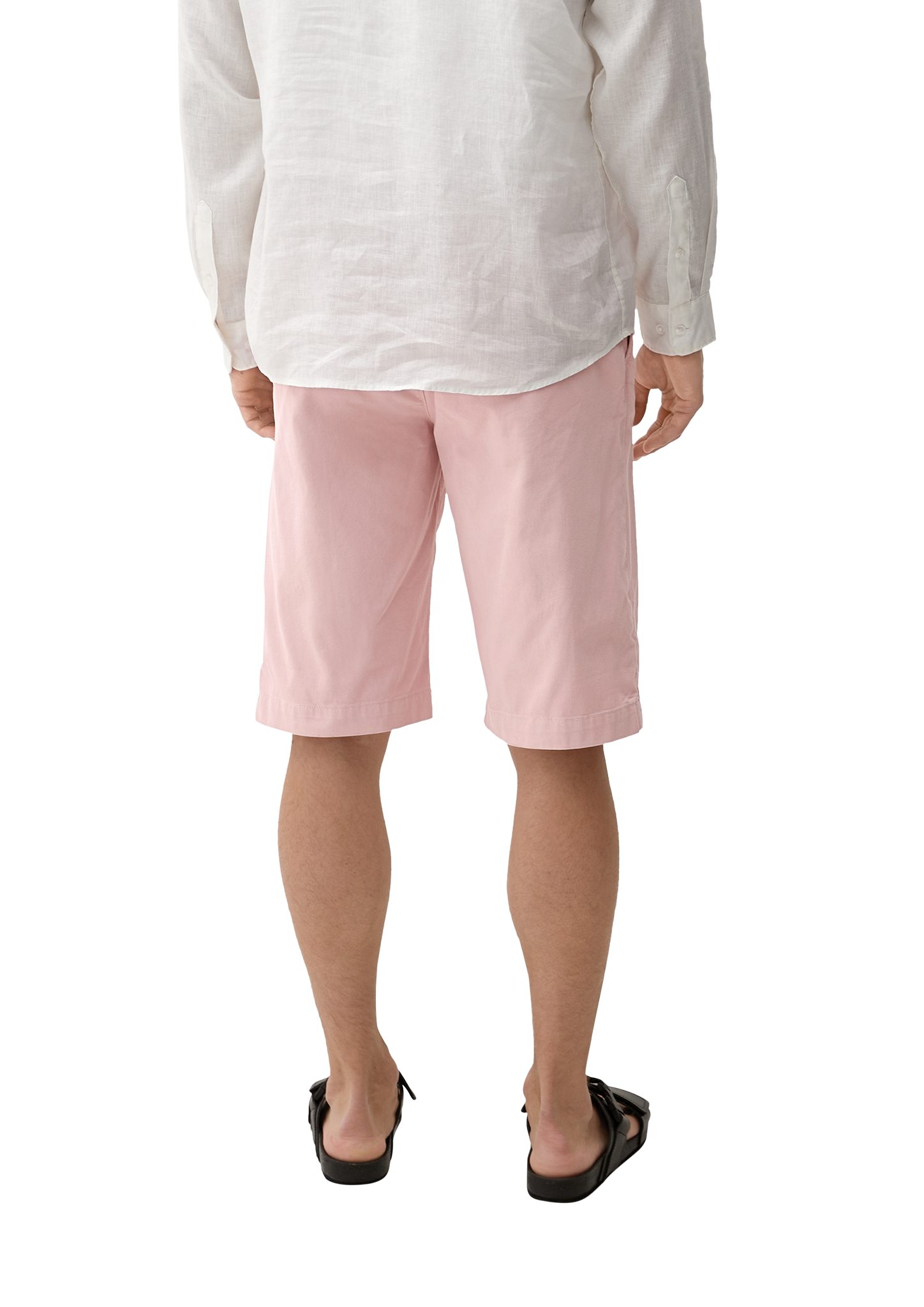 Garment mit s.Oliver Relaxed: Bermudas rosa Bermuda Dye Durchzugskordel