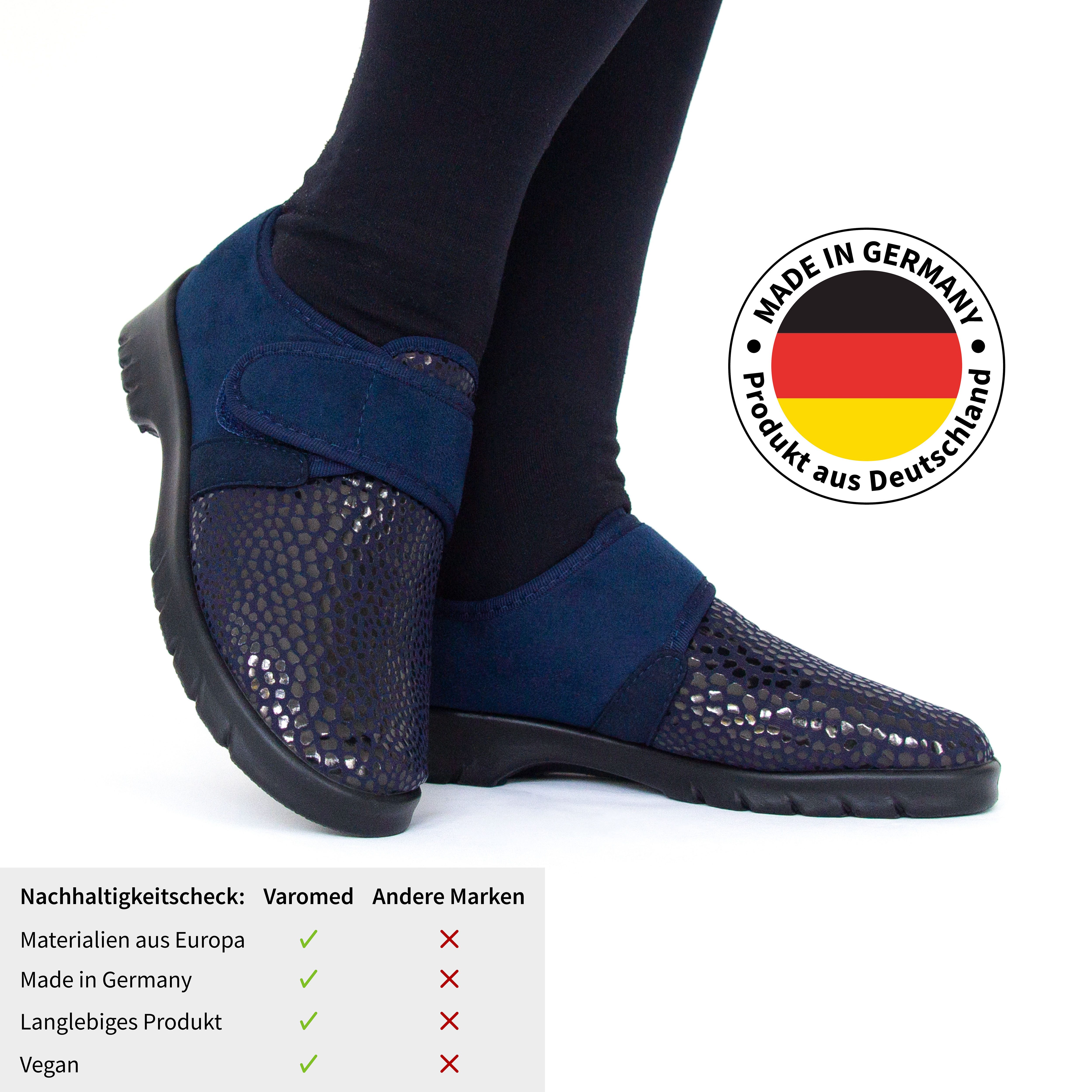 VAROMED VAROMED Strasbourg Orthopädische Stretchschuhe Damen Klettschuh