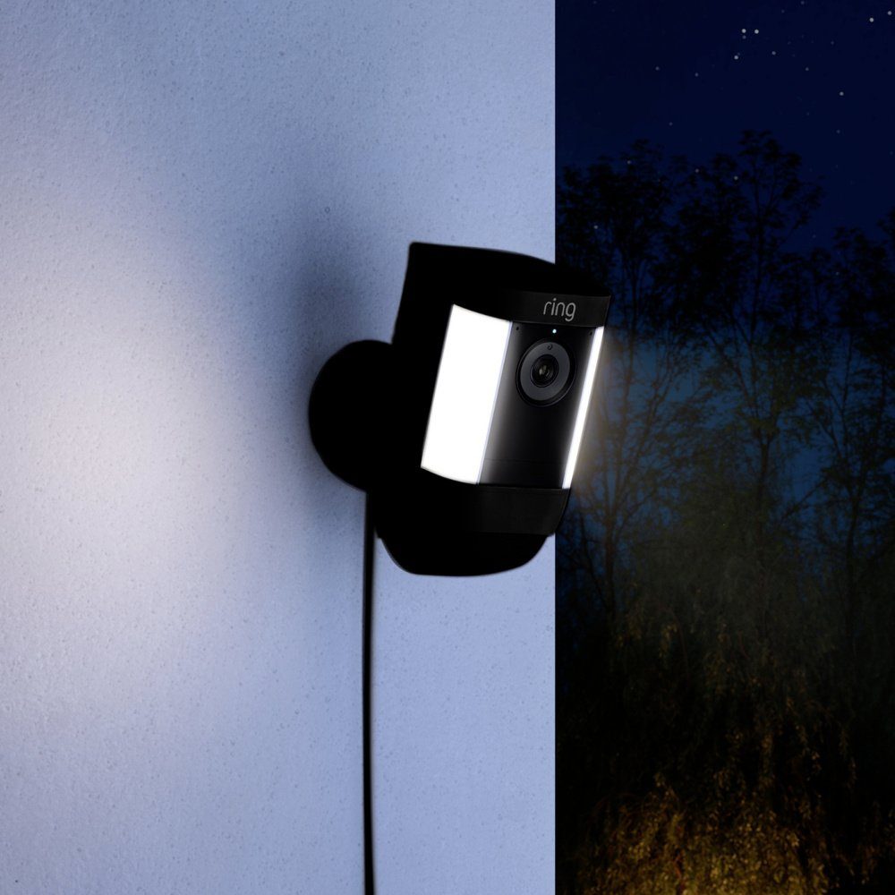 Ring Überwachungskamera ring Spotlight Cam Pro - Plug-In - Black 8SC1S9-BEU2 WLAN IP Überwach (8SC1S9-BEU2 (Spotlight Cam Pro - Plug-In - Black)