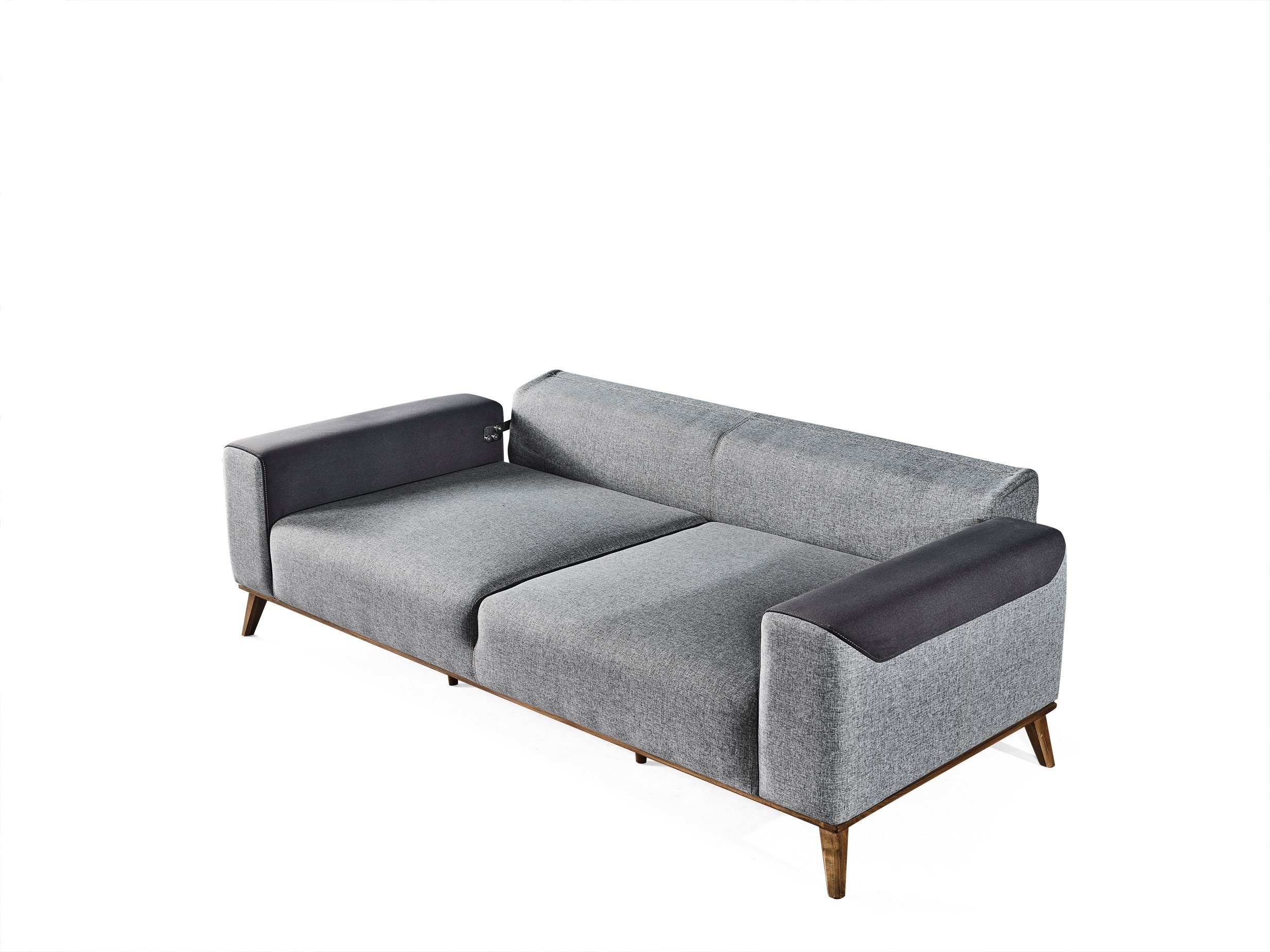 Villa Möbel Sofa Mikrofaser Quality,strapazierfähiger Teil, 1 Lisburn, Handmade Samtstoff