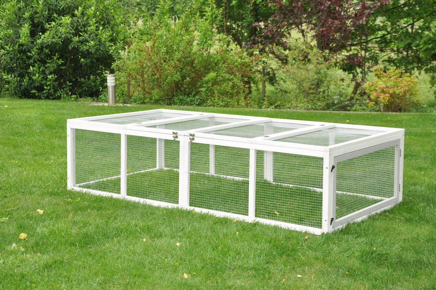 nanook Kleintierkäfig Nager Freilauf Freigehege Möhrchen grau-weiß