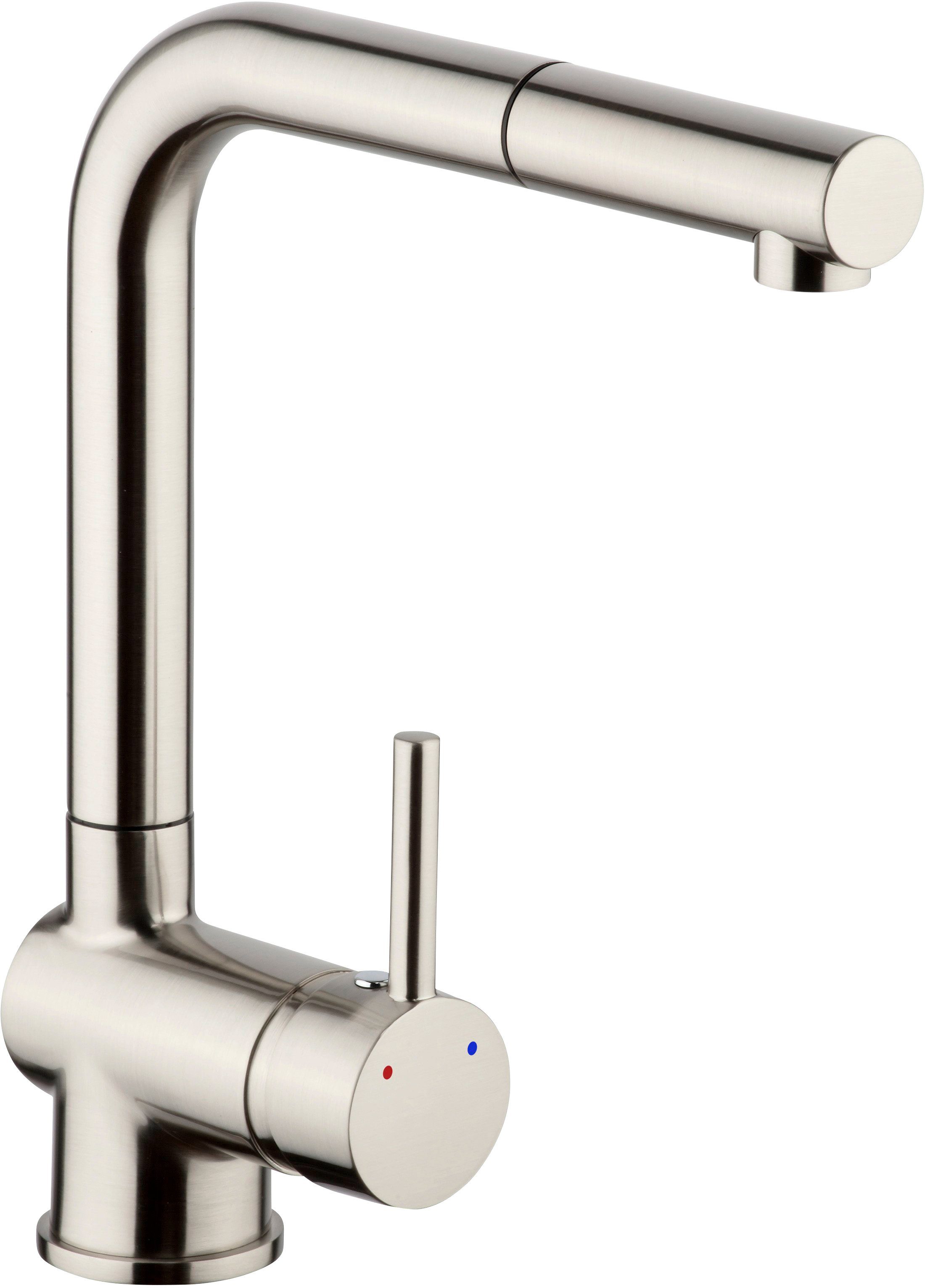 CORNAT Spültischarmatur Livenne HD, Messing, Edelstahllook günstig online kaufen