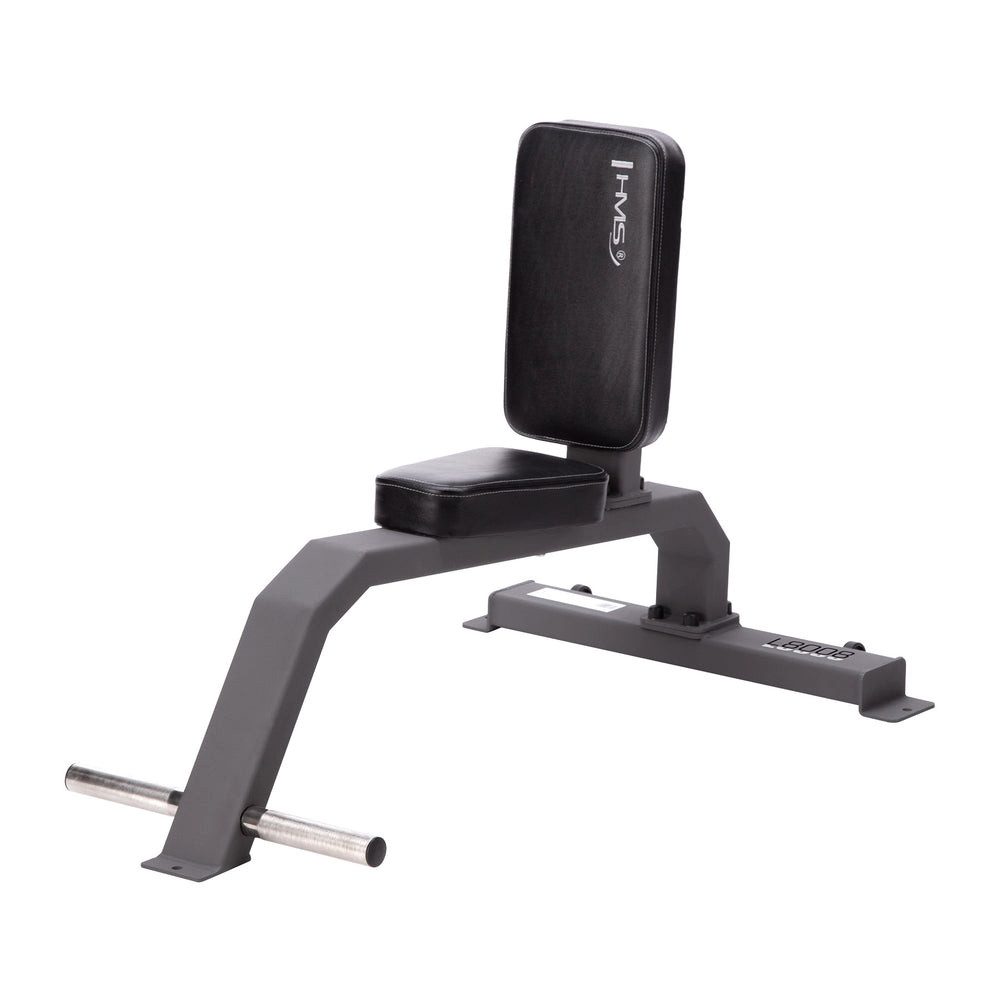 HMS Trainingsbank Hantelbank Fitnessbank Studiobank, (Spar-Set, 1-tlg., 124 x 76 x 82 cm stabil), belastbar bis 400 kg, Transportrollen, Stahl