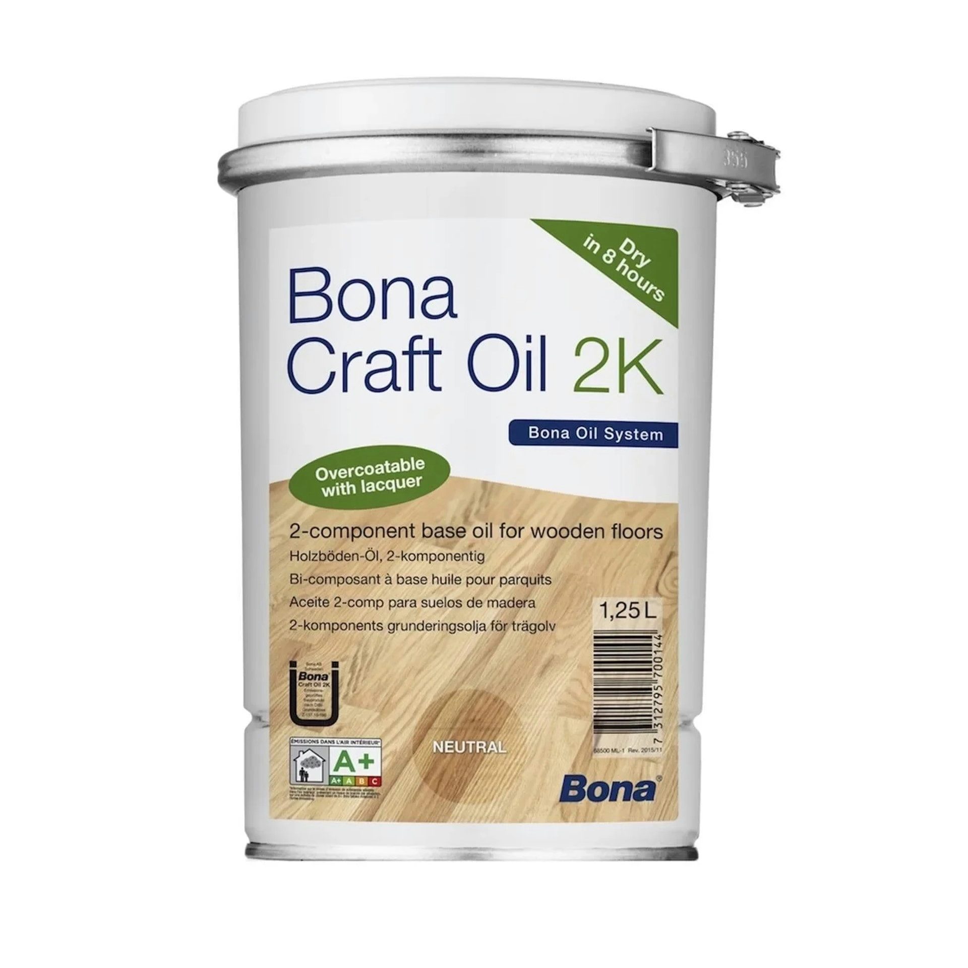 Bona Parkettkleber Craft Oil 2K Umbra 1,25 Liter kastanienbraun