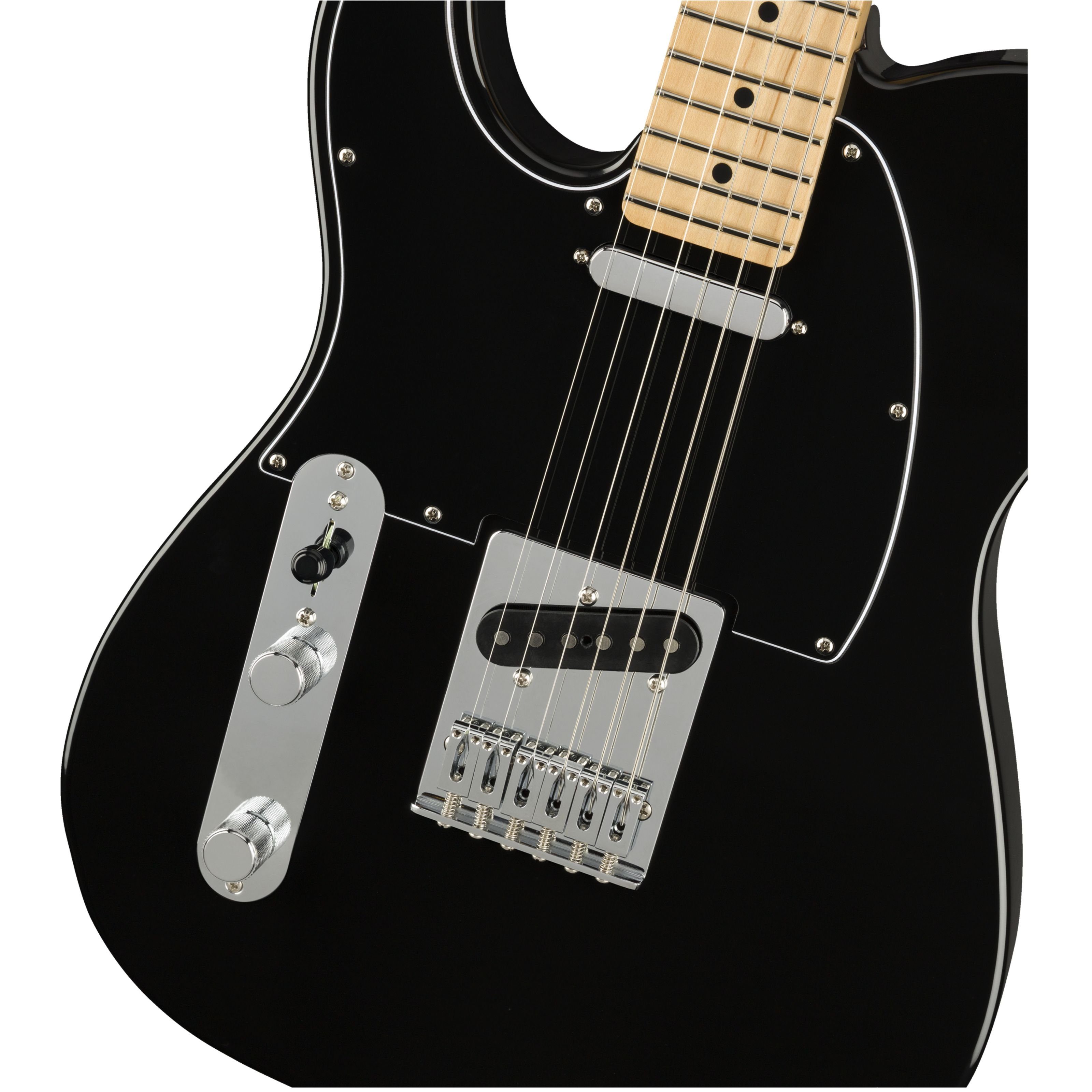 Spielzeug-Musikinstrument, Telecaster E-Gitarre - Fender für Player Lefthand Linkshänder MN Black