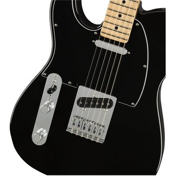 Fender E-Gitarre, Player Telecaster Lefthand MN Black - E-Gitarre für Linkshänder