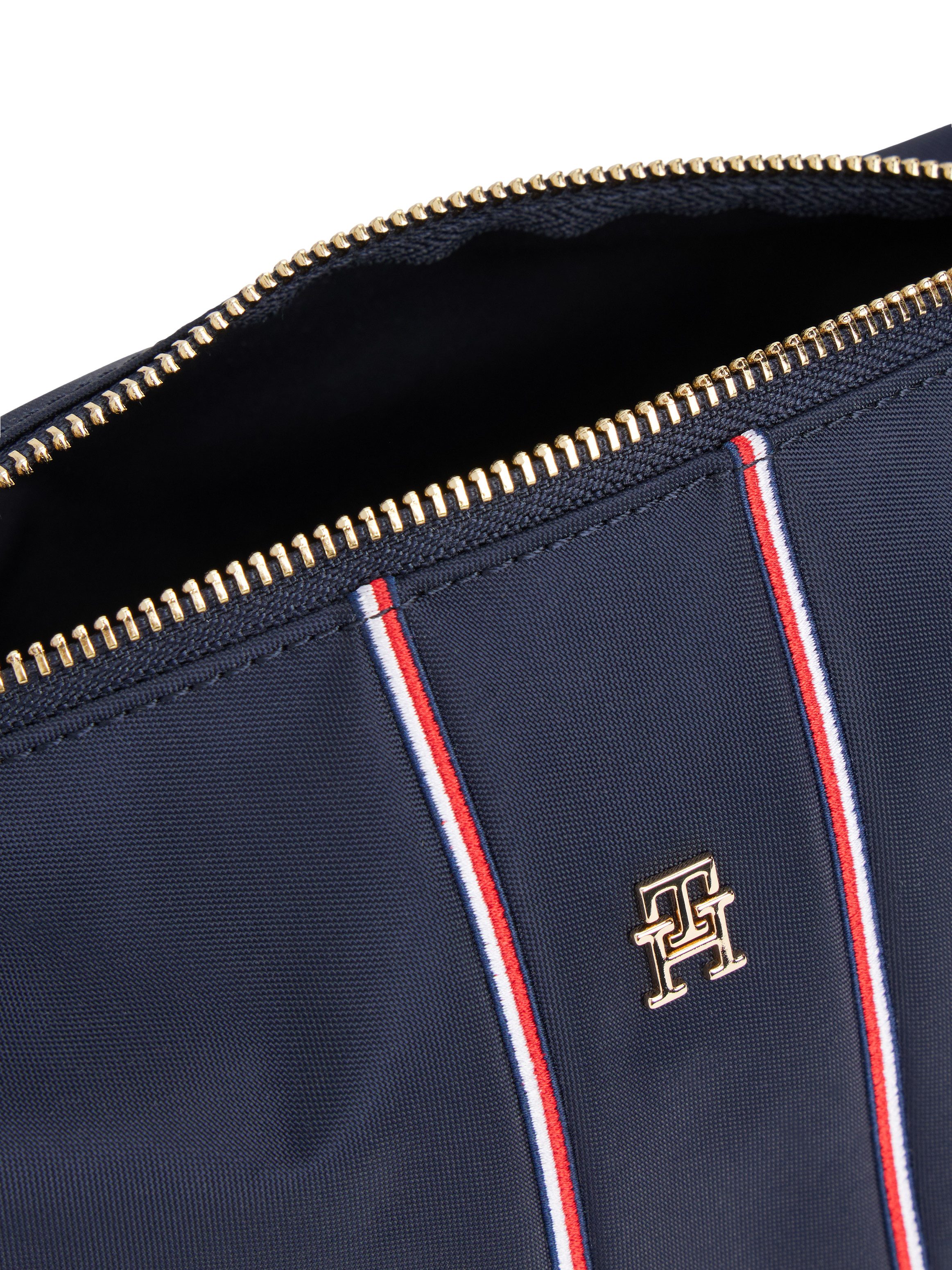 Tommy Hilfiger Kosmetiktasche TH ICON WASHBAG NYLON CORP, Reise, Unisex Kulturbeutel mit Kontrastbesätzen in Tommy Farben