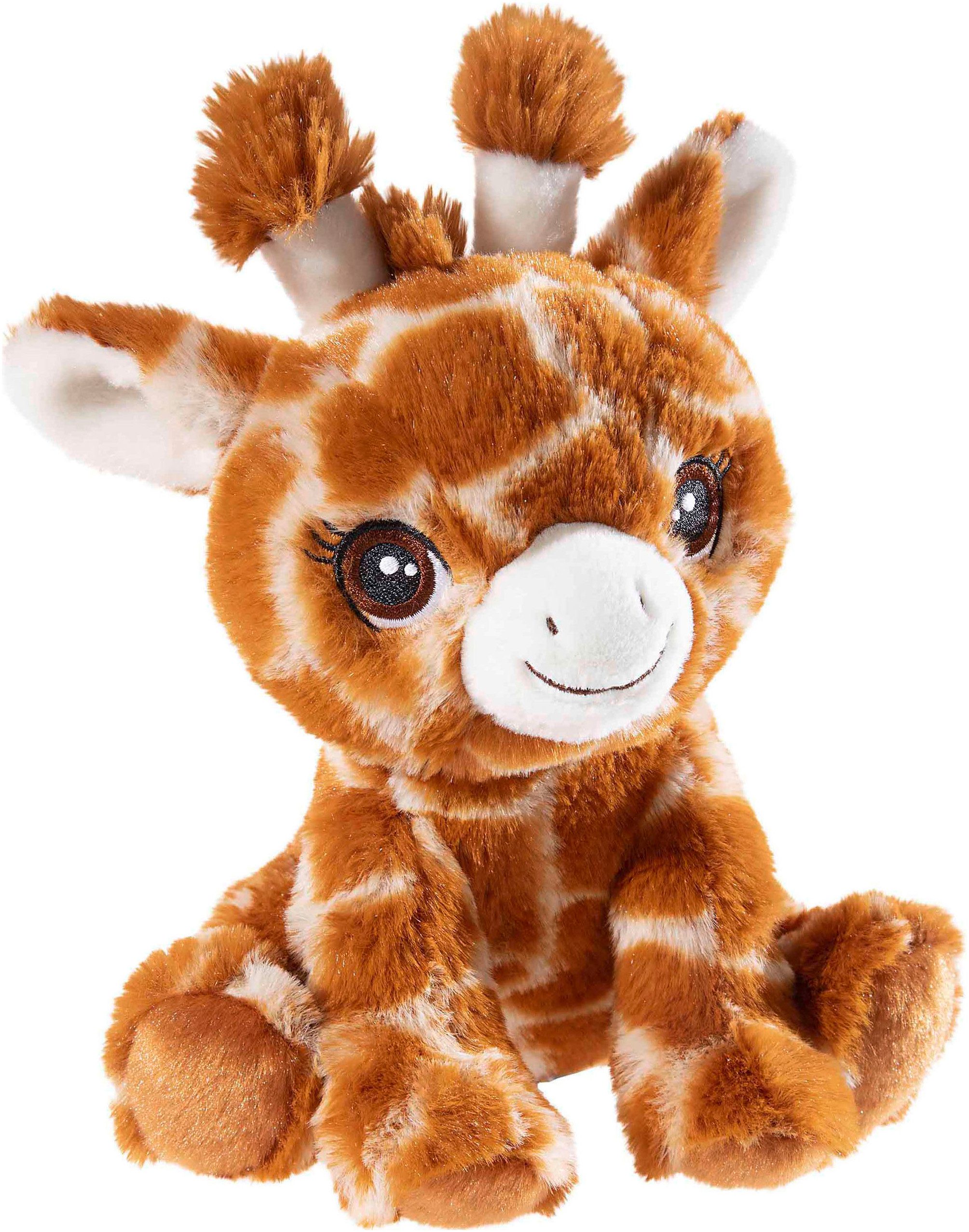 Heunec® Kuscheltier Giraffe sitzend, 20 cm, enthält recyceltes Material