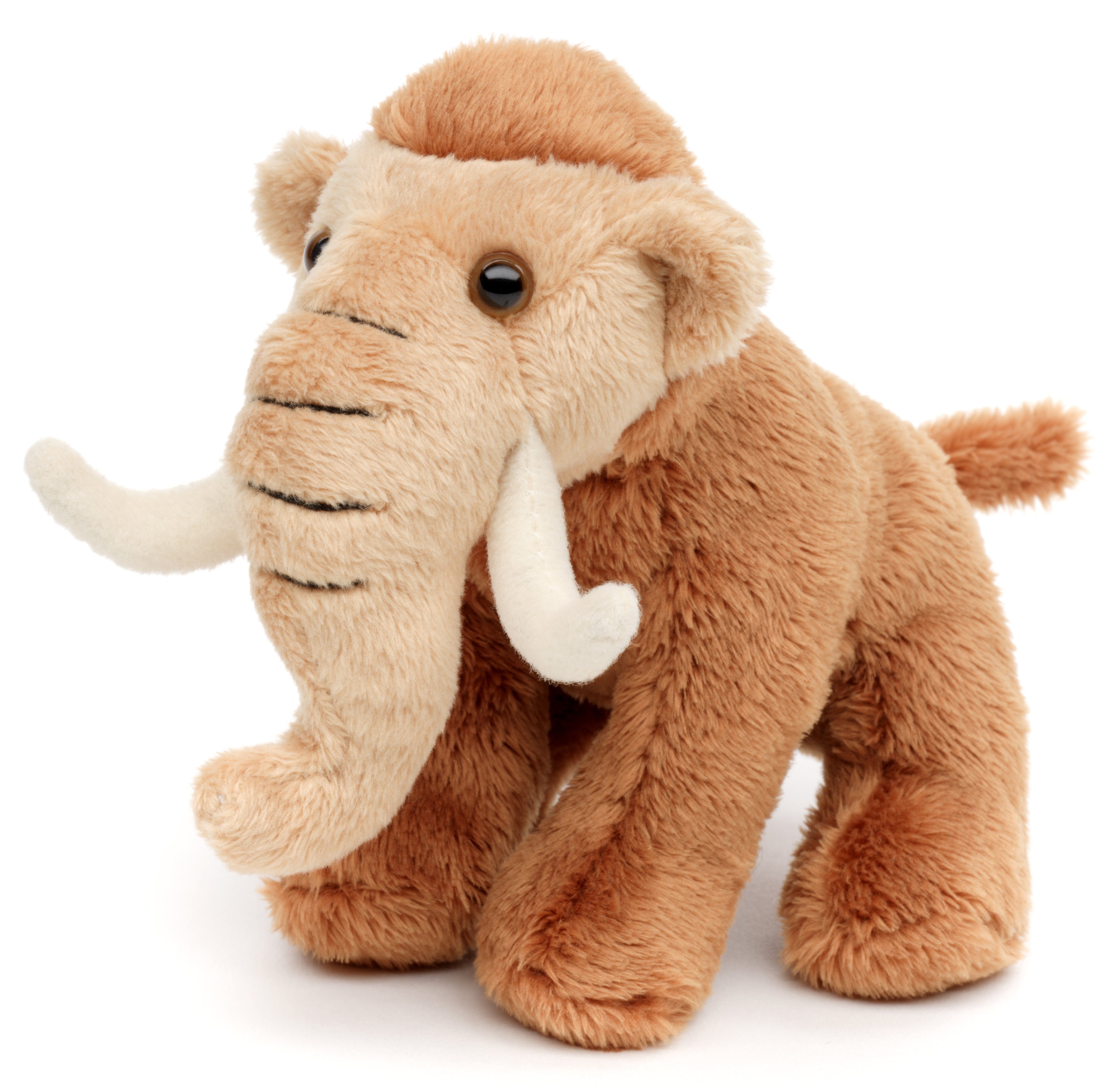 Uni-Toys Kuscheltier Mammut Plushie - 13 cm (Länge) - Plüsch-Elefant - Plüschtier, zu 100 % recyceltes Füllmaterial