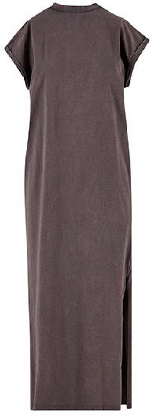 Build Your Brand Sweatkleid Ladies Vintage Long Dress Damen langes Kleid