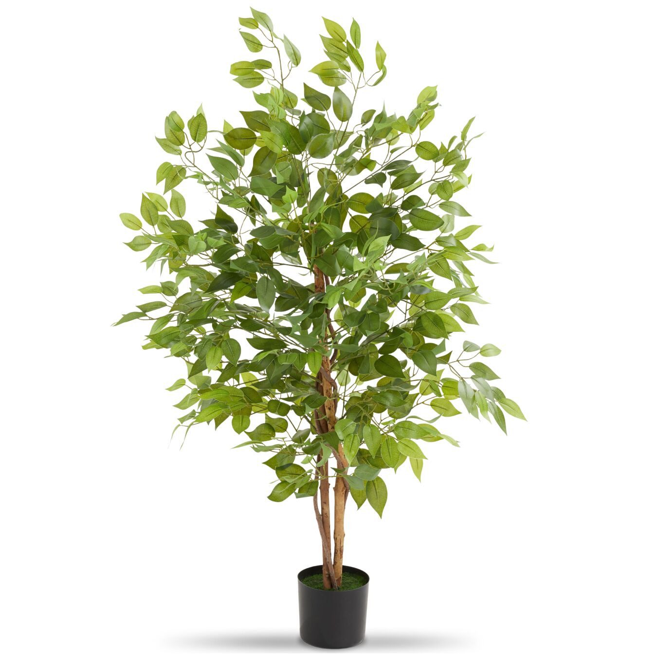 Künstliche Zimmerpflanze Künstlicher Ficusbaum Ficusbaum, tectake, Höhe 120,00 cm, verschiedene Größen