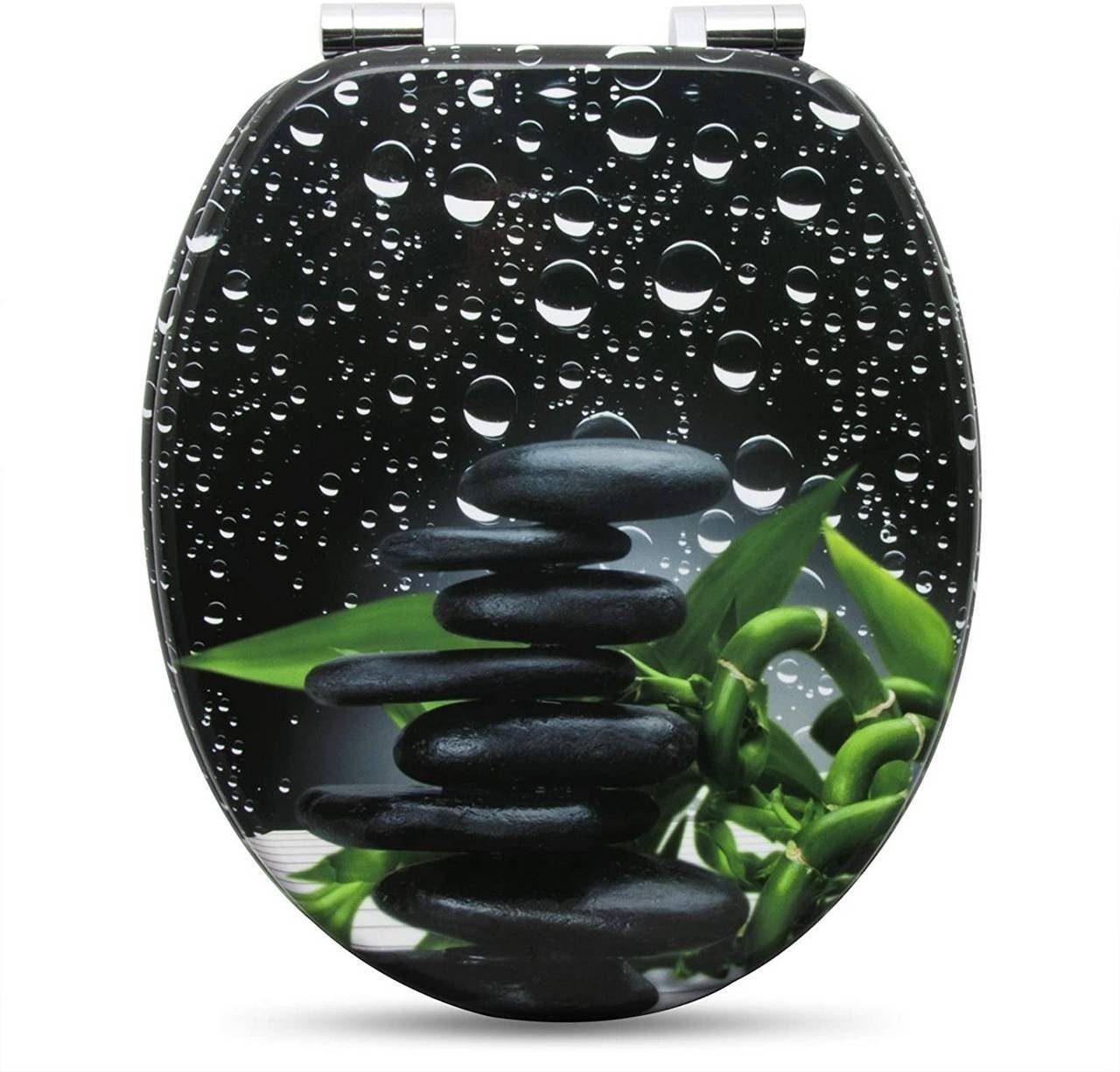 Woltu WC-Sitz (1-St), mit Absenkautomatik, MDF Holzkern, Softclose Scharnie günstig online kaufen