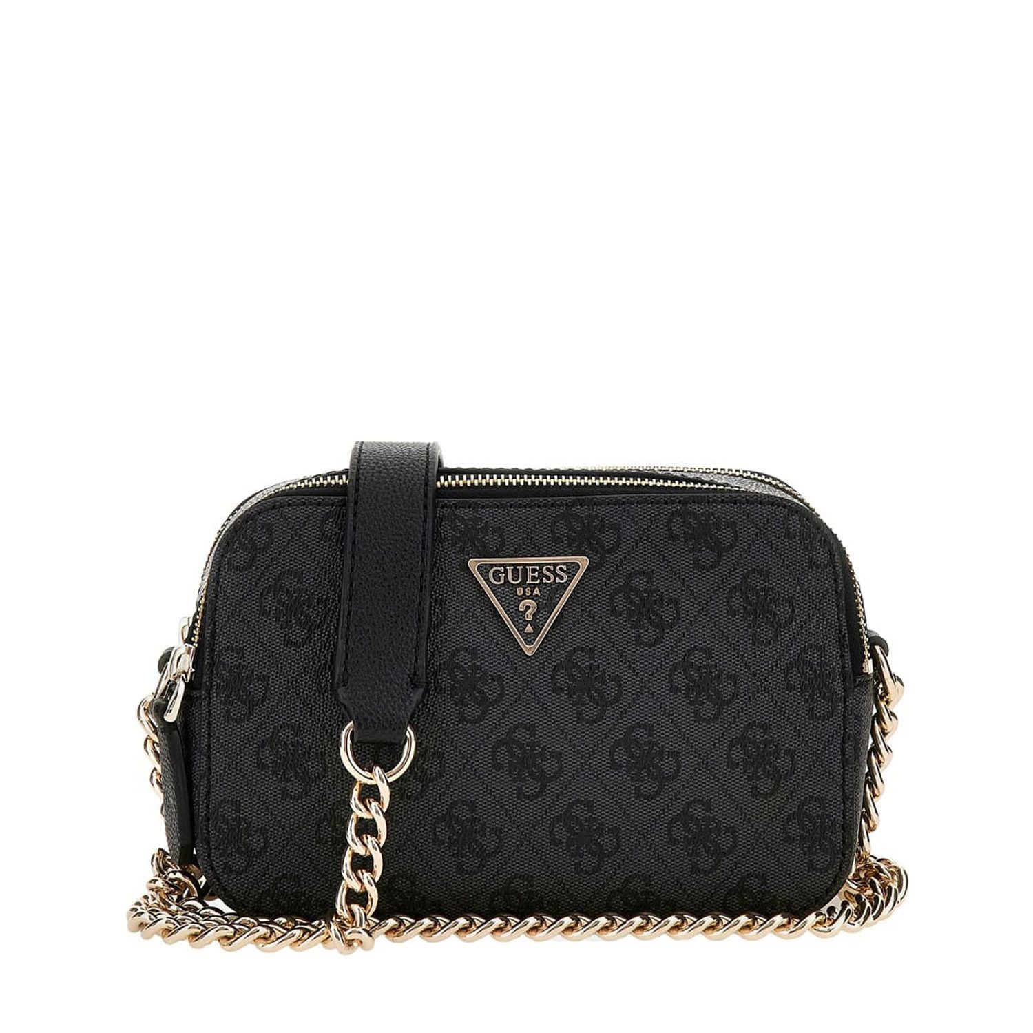 Guess Umhängetasche GUESS Schultertasche Noelle II Coal Logo (1, 1-tlg., 1) günstig online kaufen