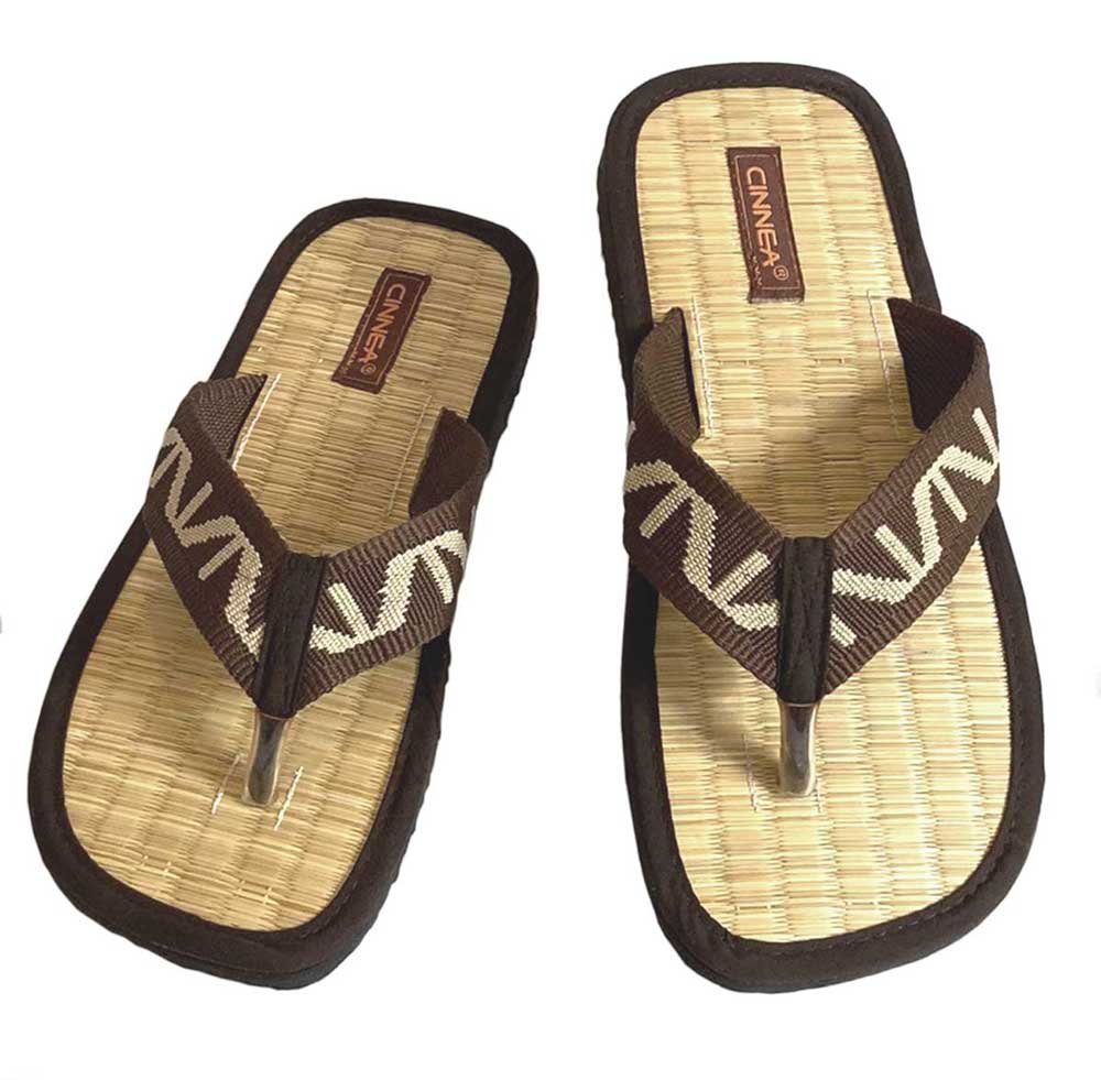 CINNEA BAHIA Riemchensandale Zimtlatschen effektiv gegen Fußschweiß und Hornhaut, handgefertigt