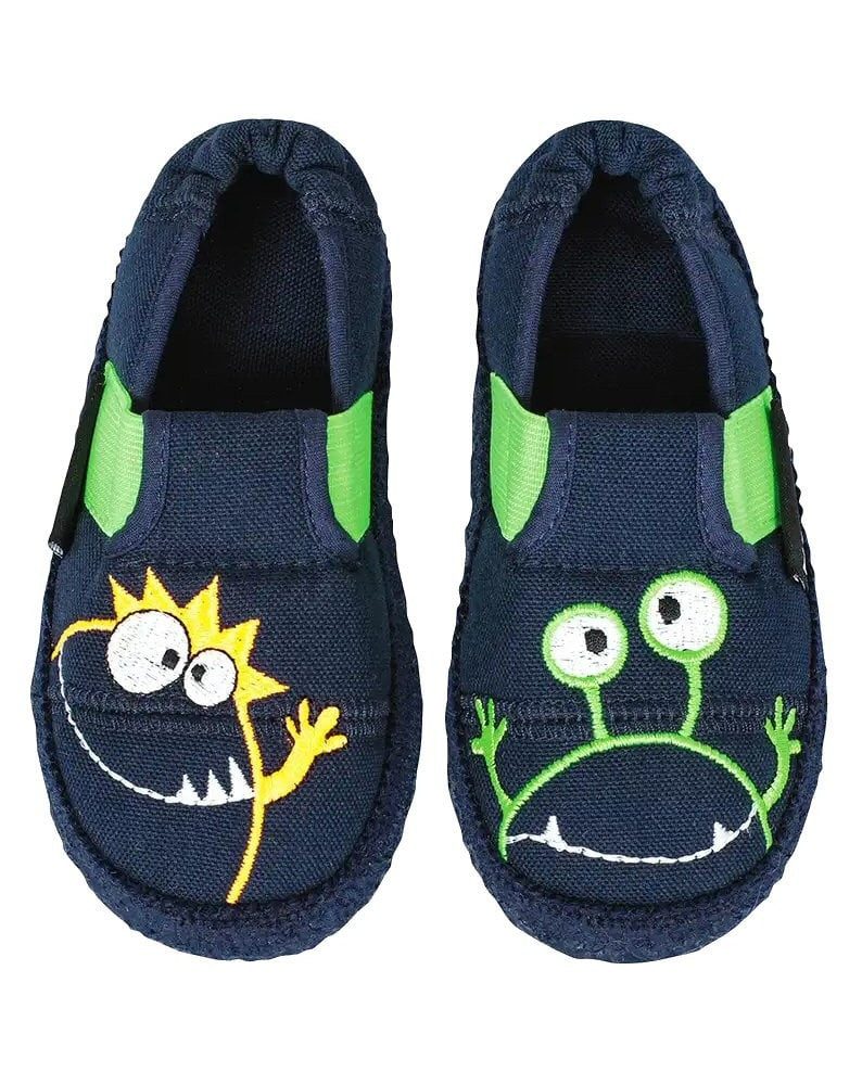 NANGA Slipper Moonstar dunkelblau Kleinkinder (Größe 23-25) Hausschuh