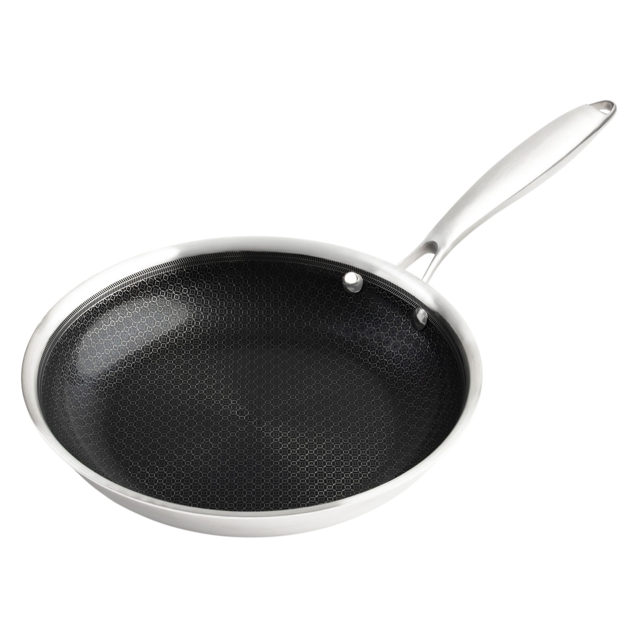 Spetebo Bratpfanne Premium Antihaft Induktion Wabenpfanne, 3-lagiges Mehrschichtmaterial (Keramik Pfanne, Anzahl), Keramische Antihaftbeschichtung ohne PFAS