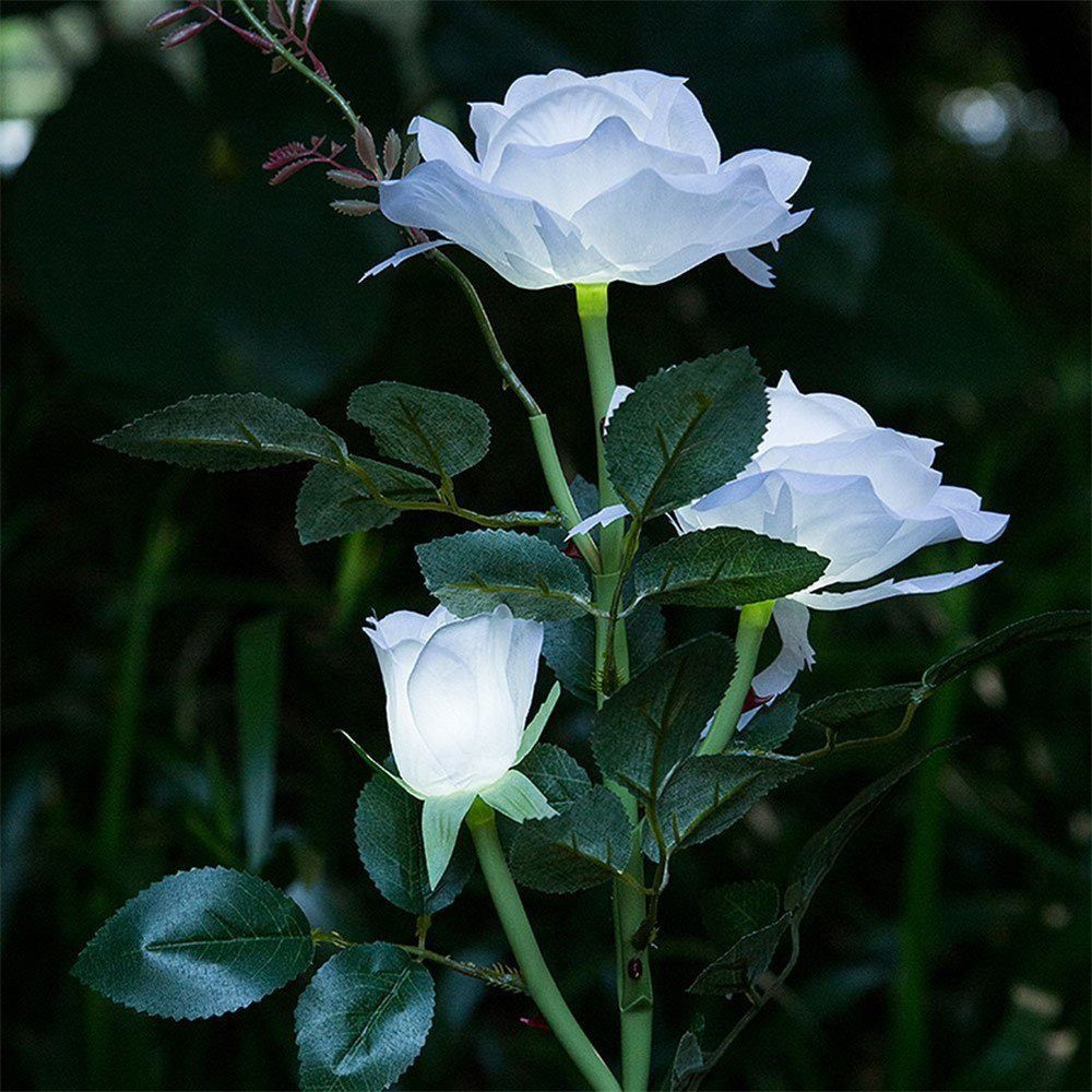 Kunstblumenstrauß Wassergeschützt Solar Rose Blumen für günstig online kaufen