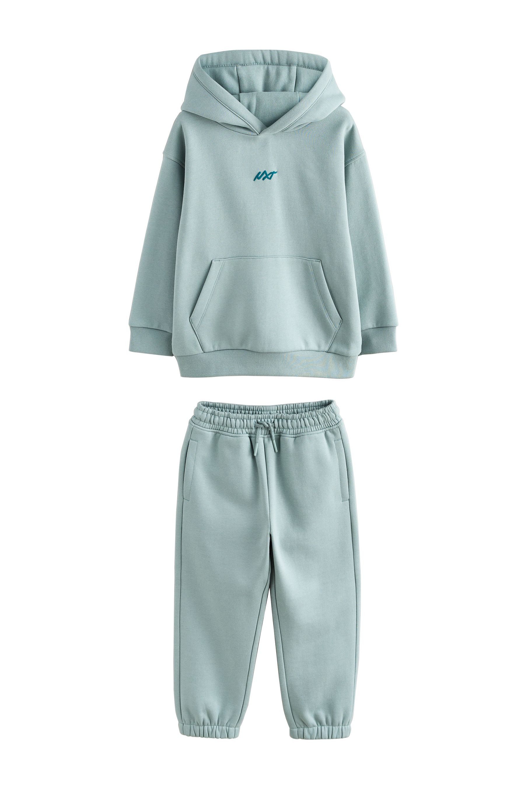 Next Sweatanzug Hoodie mit Print aus schwerem Stoff und (2-tlg)