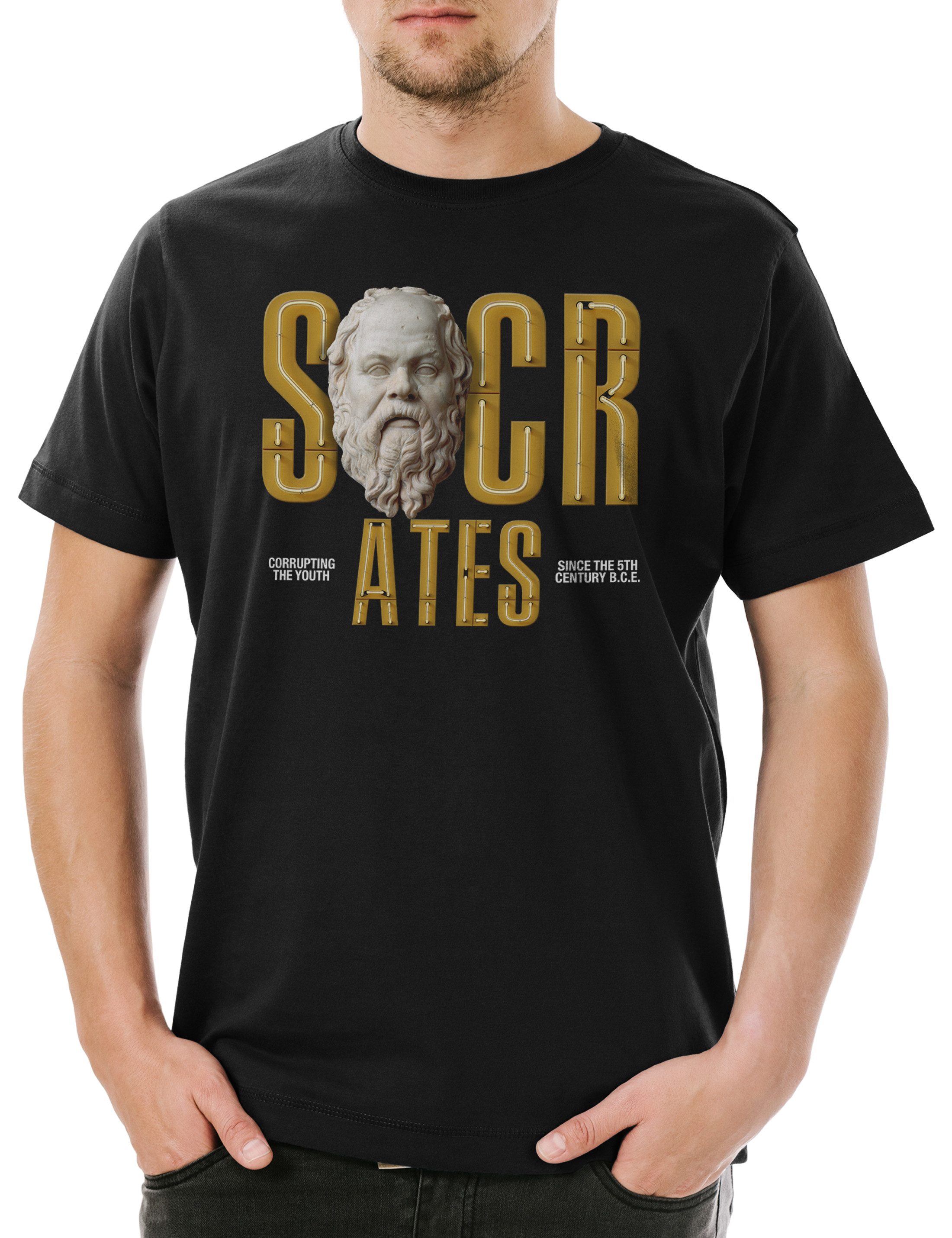 Print-Shirt Socrates Corrupting The Youth C Herren T-Shirt Sokrates Philosoh