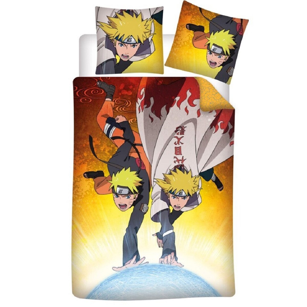 Naruto Bettwäsche Bettwäsche-Set 140x200 cm – 100% Polyester für Fans von N günstig online kaufen