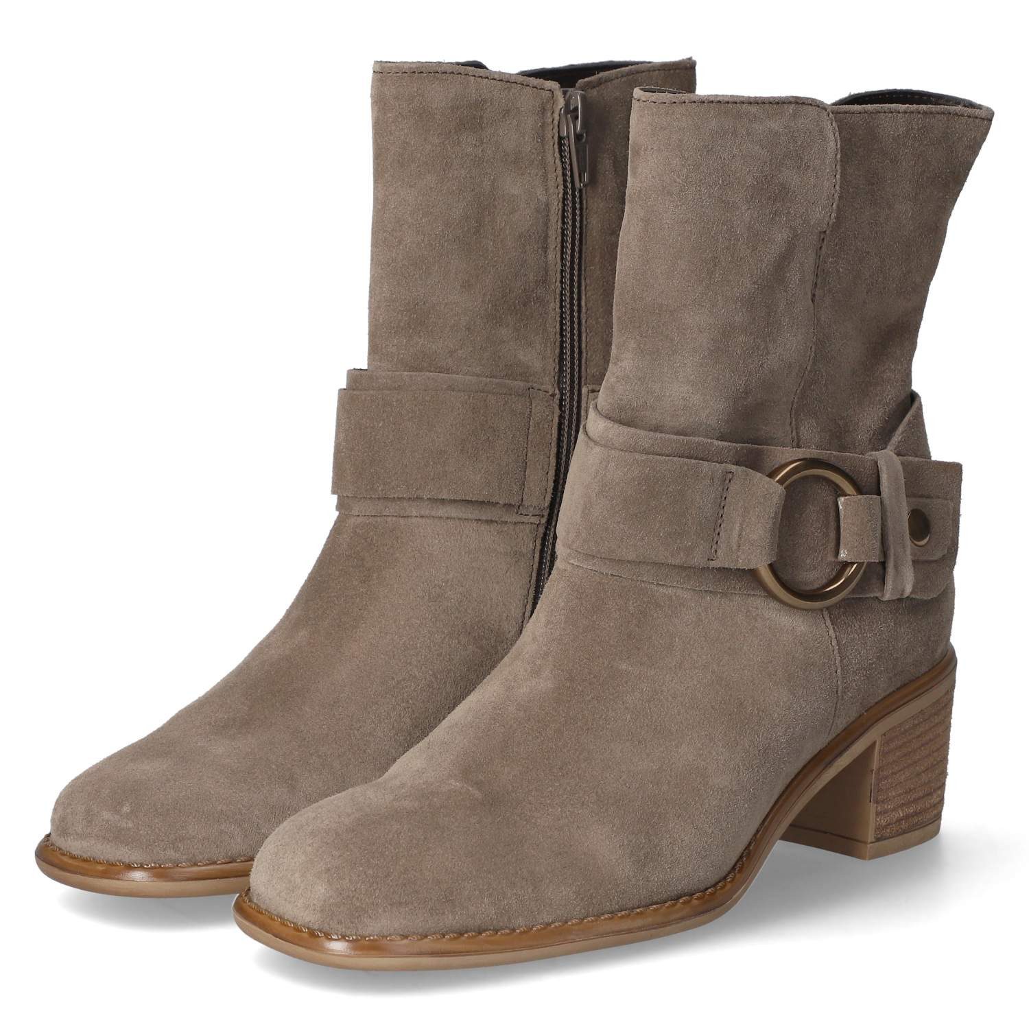 Gabor Gabor 75.940.10 Damen Rauleder taupe Schlupfstiefel