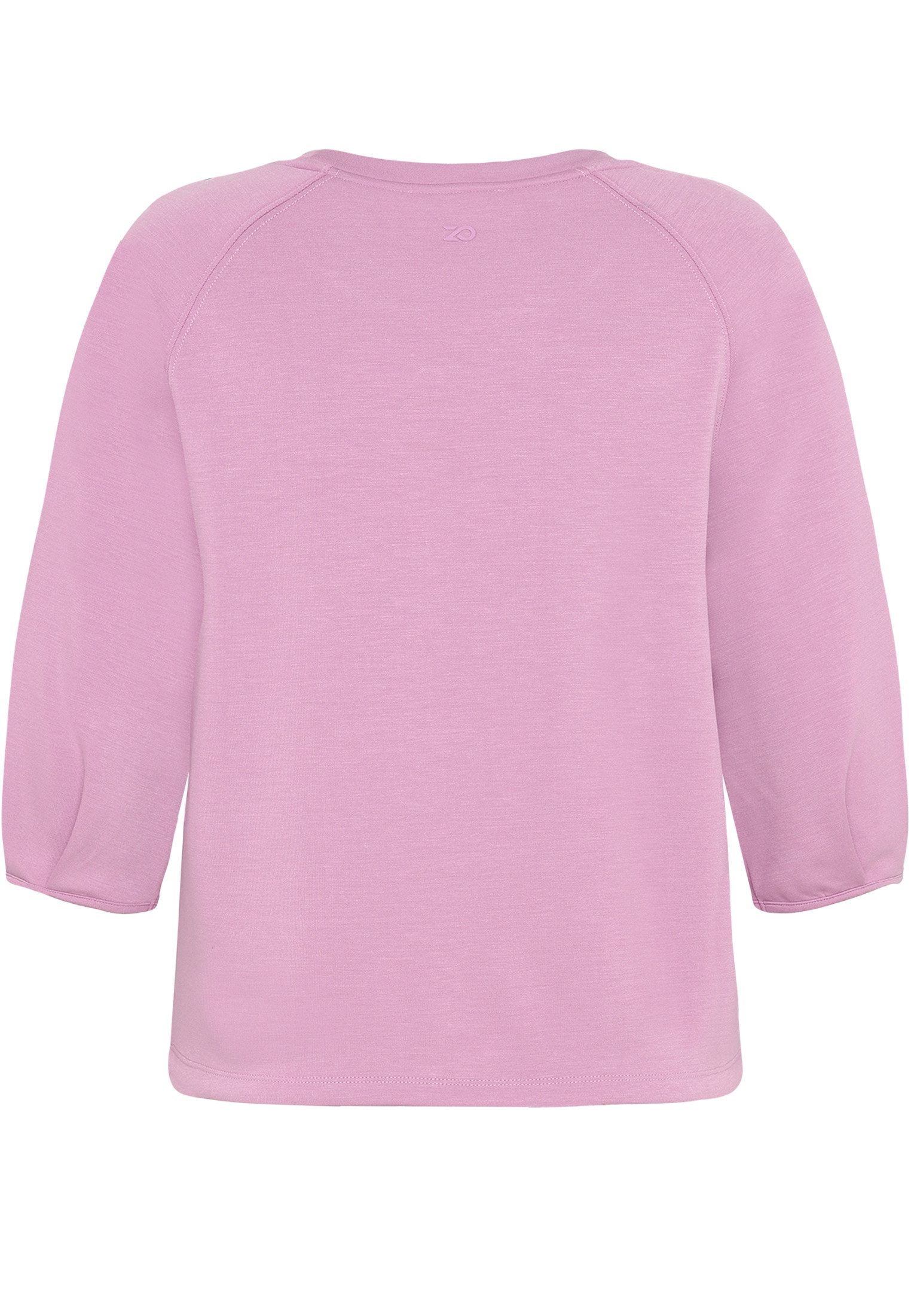 Zero Kurzarmshirt Damen unifarben (1-tlg) Falten