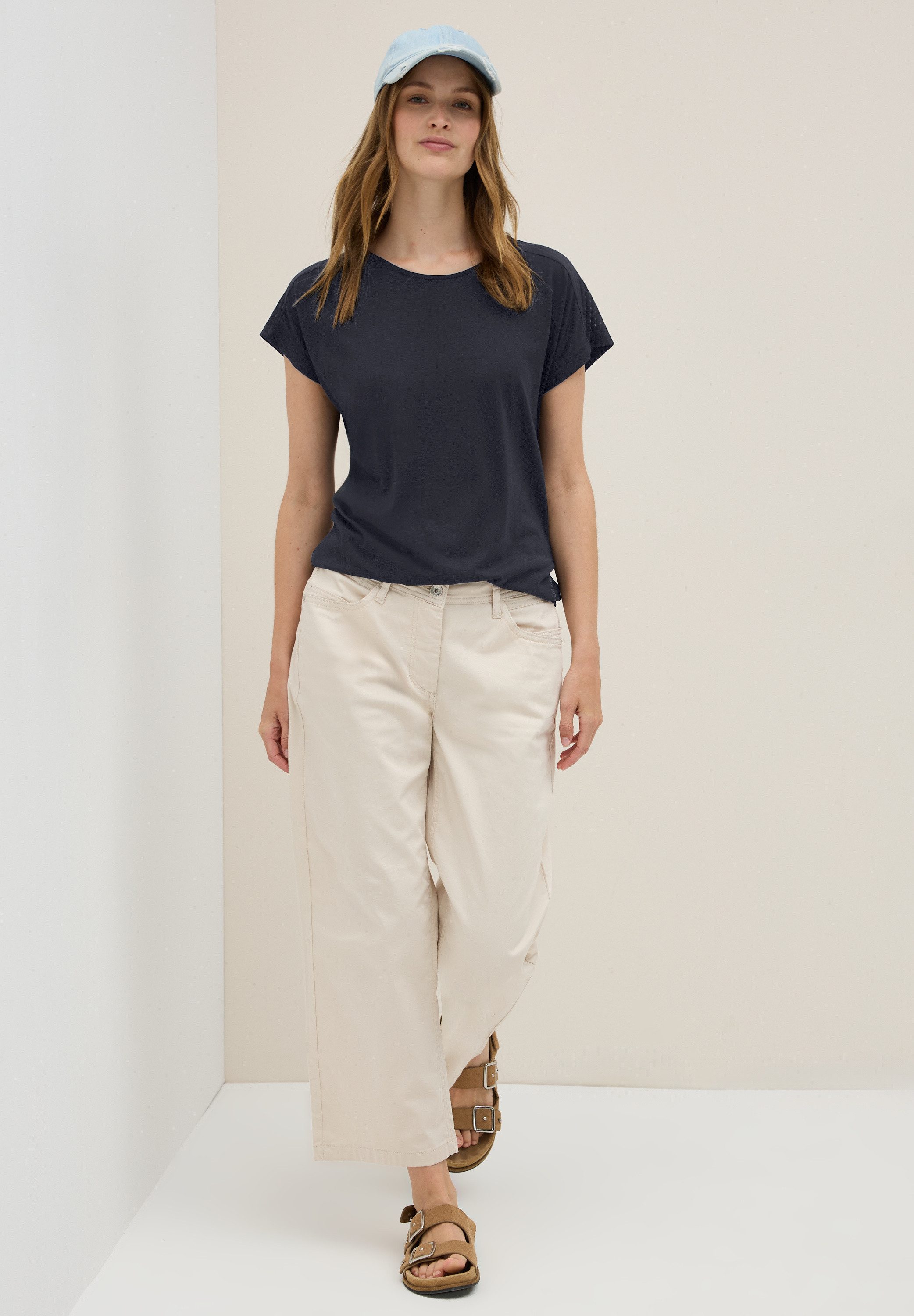 CECIL T-Shirt in Ausbrenner-Optik