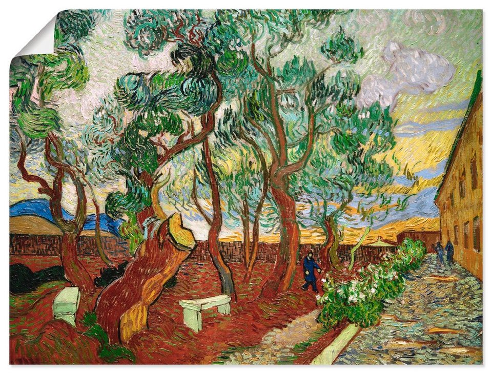 Artland Wandbild »Garten des Hospitals SaintPaul«, Wiesen