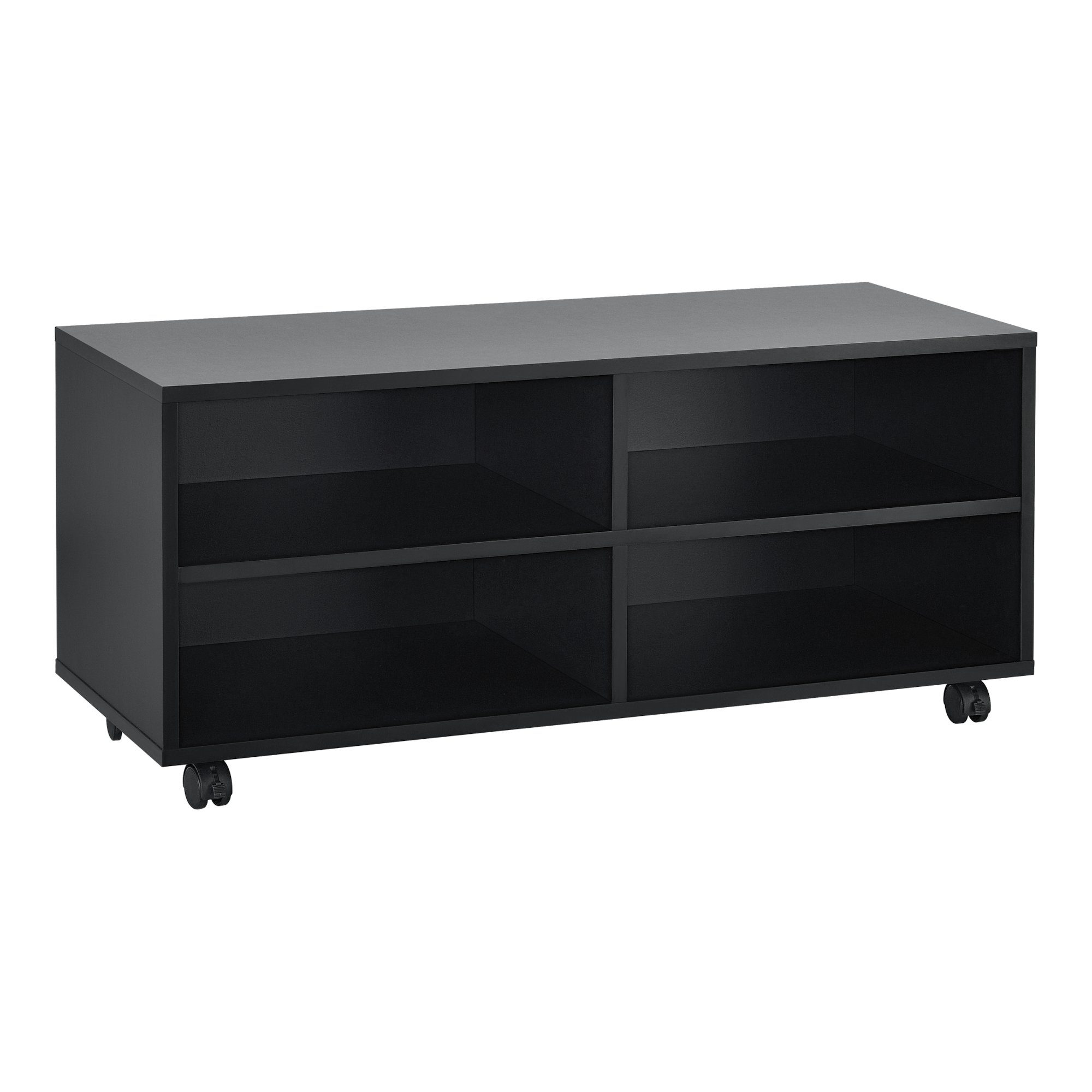 en.casa Lowboard, »Gränne« Rollbares Regal 90x35x40,5 günstig online kaufen