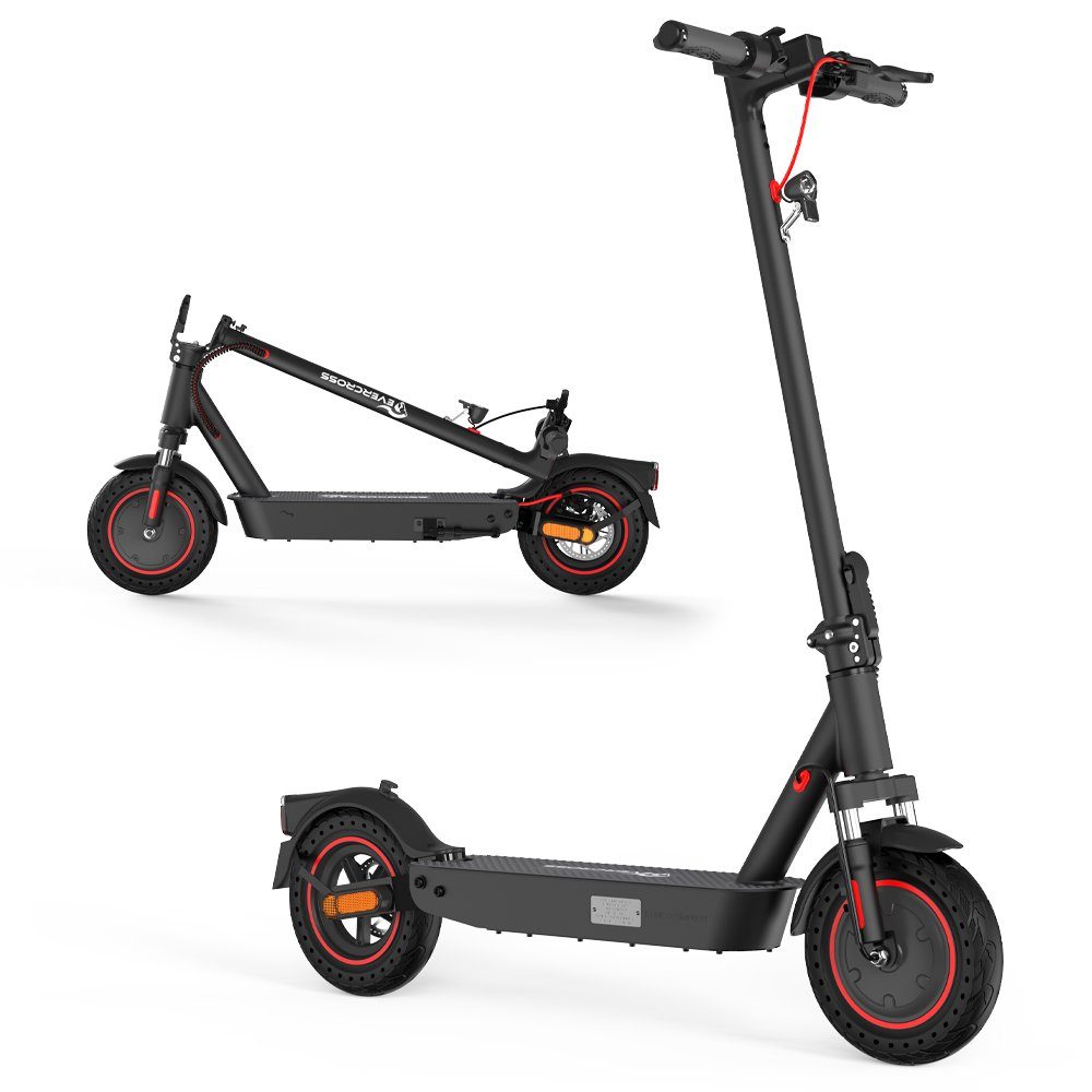 E-Scooter 10 ZOLL Klappbarer E-Roller mit ABE mit Schockabsorber