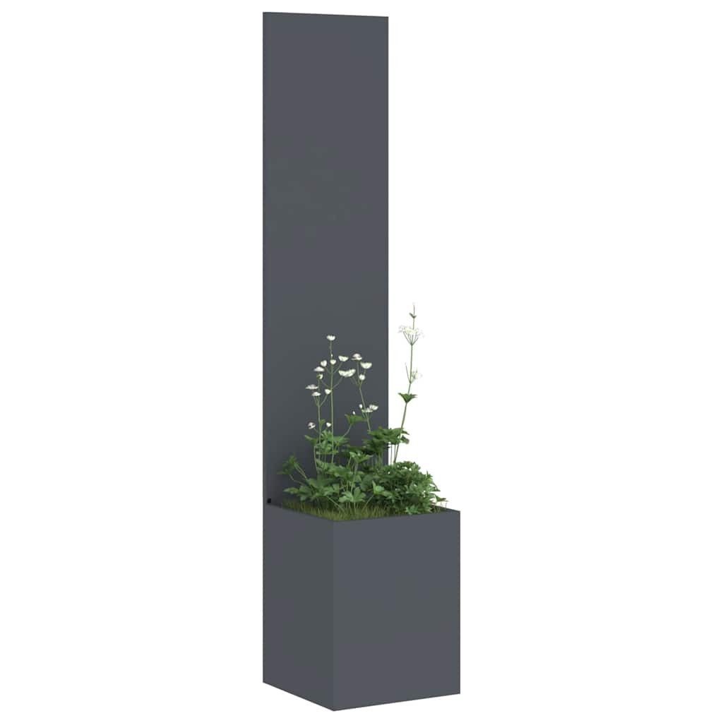 vidaXL Wandbild Garten Sichtschutz-Leinwand Anthrazit 32 x 32 x 150 cm, (1 St)