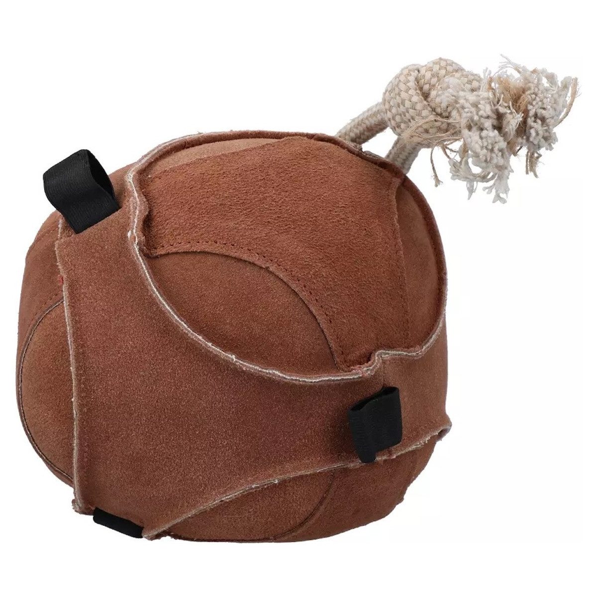 Excellent Horse Tierball Pferdespielzeug Fun Play Ball Suede braun