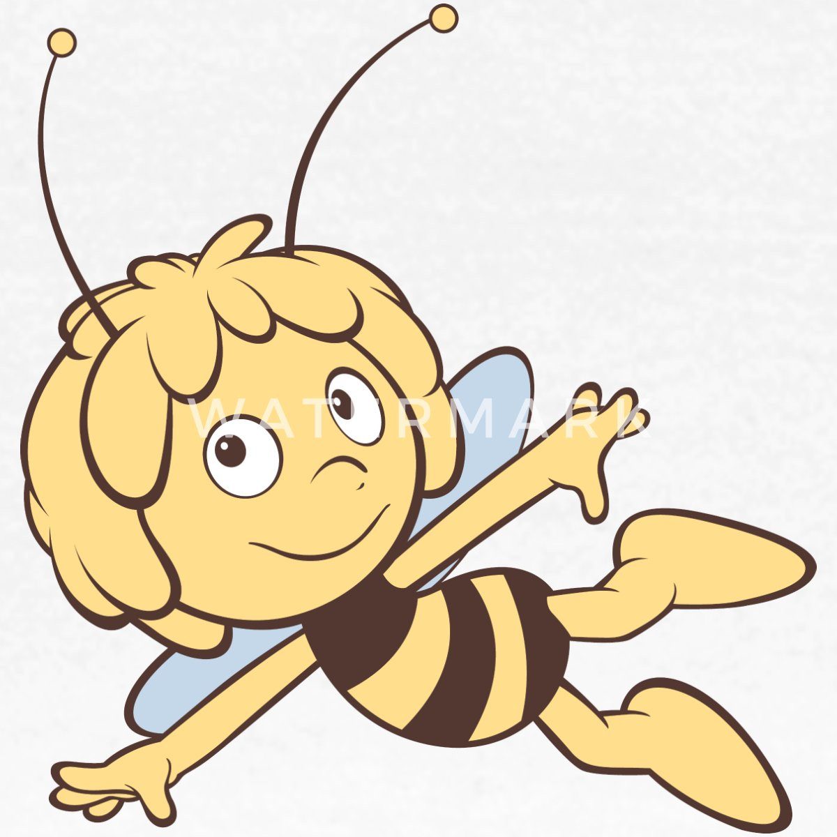 Spreadshirt T-Shirt Biene Maja Fliegt Retro Frauen T-Shirt (1-tlg)