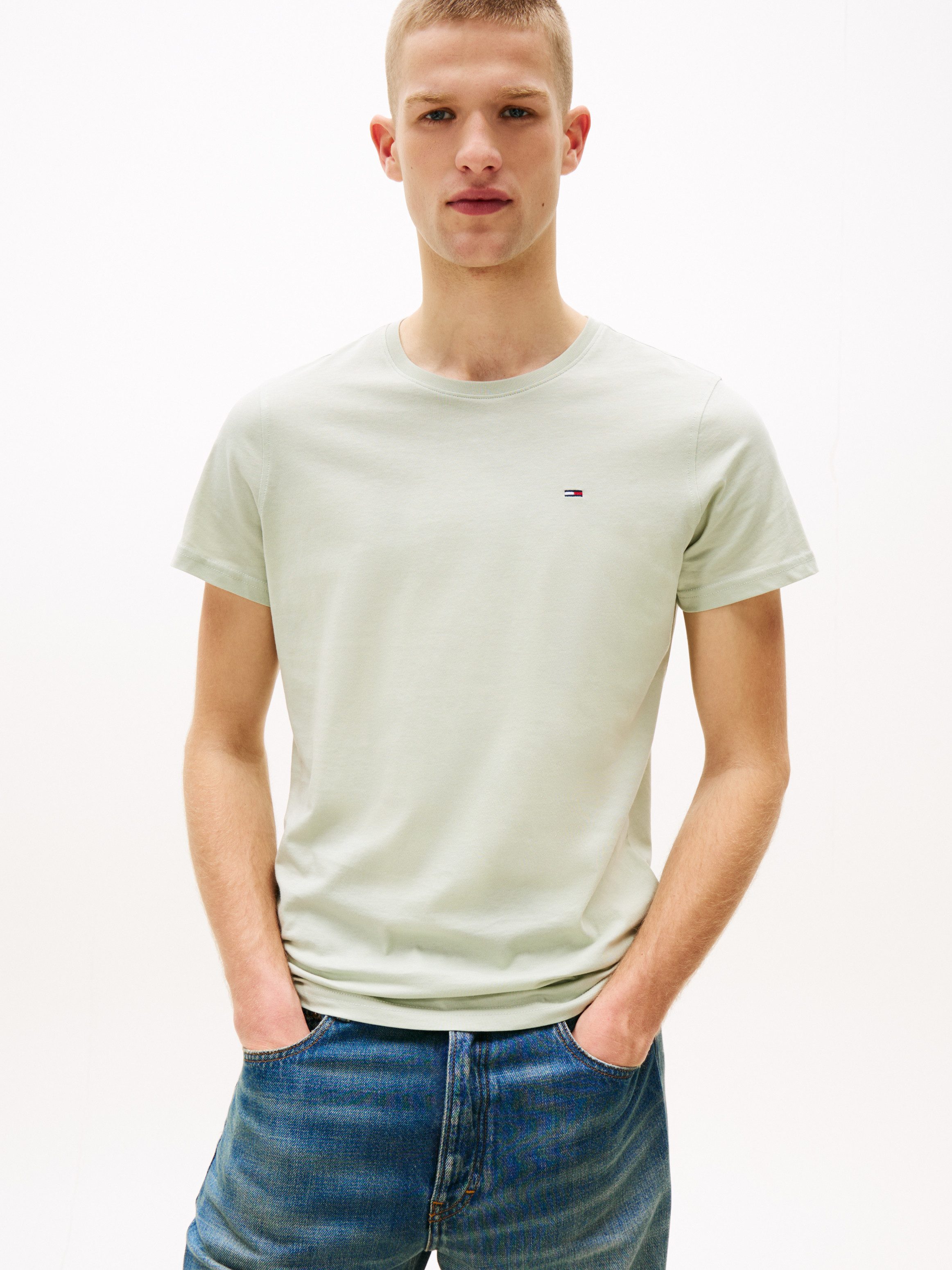 Tommy Jeans T-Shirt TJM ESSENTIAL SOLID TEE mit Rundhalsausschnitt und deze günstig online kaufen