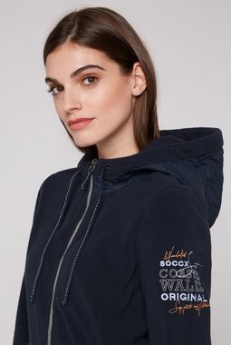 SOCCX Fleecejacke mit Rücken-Stickerei