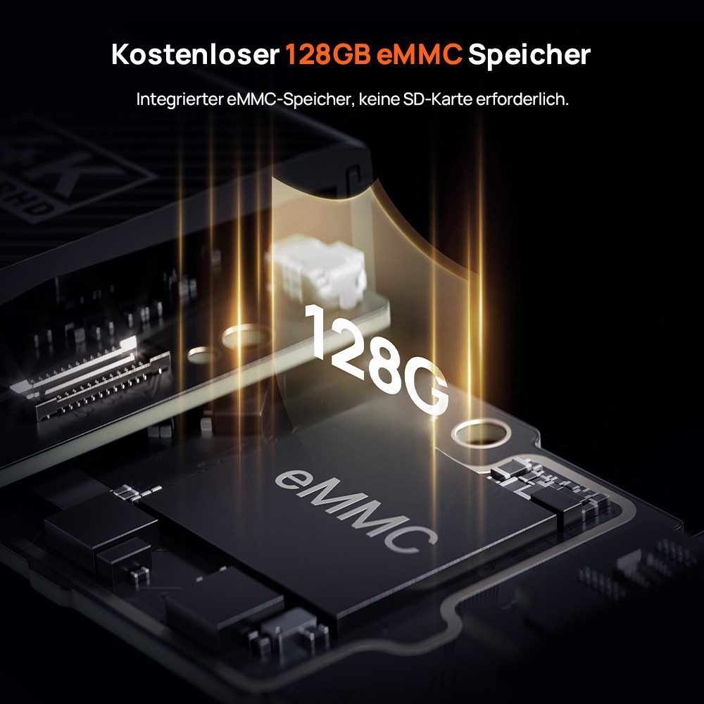 70mai M800 4K Dashcam mit 128 GB eMMC Speicher, ADAS Dashcam (4K Ultra HD, WLAN (Wi-Fi), STARVIS 2 IMX678 Bildsensor, HDR, GPS)