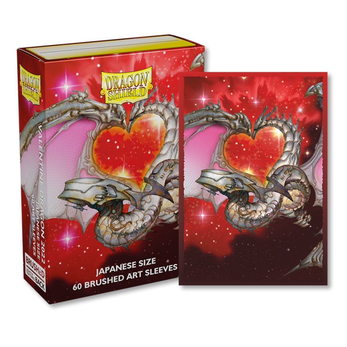 Dragon Shield Sammelkarte Japanese Size Brushed Art Sleeves (60), Valentine Dragon 2022
